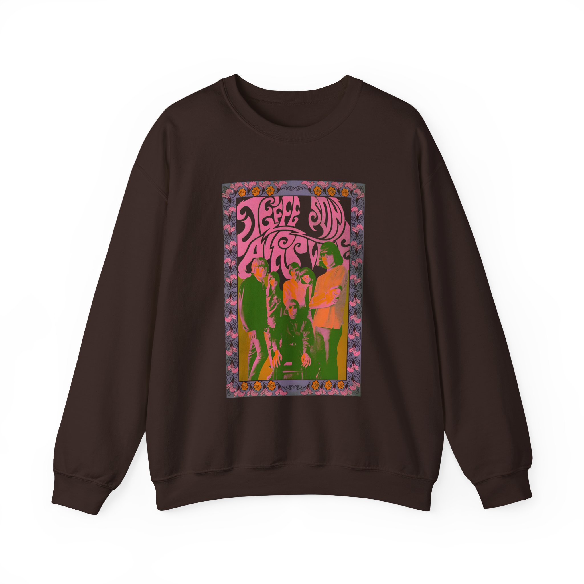 Jefferson Airplane Psychedelic Band Photo Unisex Heavy Blendâ„¢ Crewneck Sweatshirt