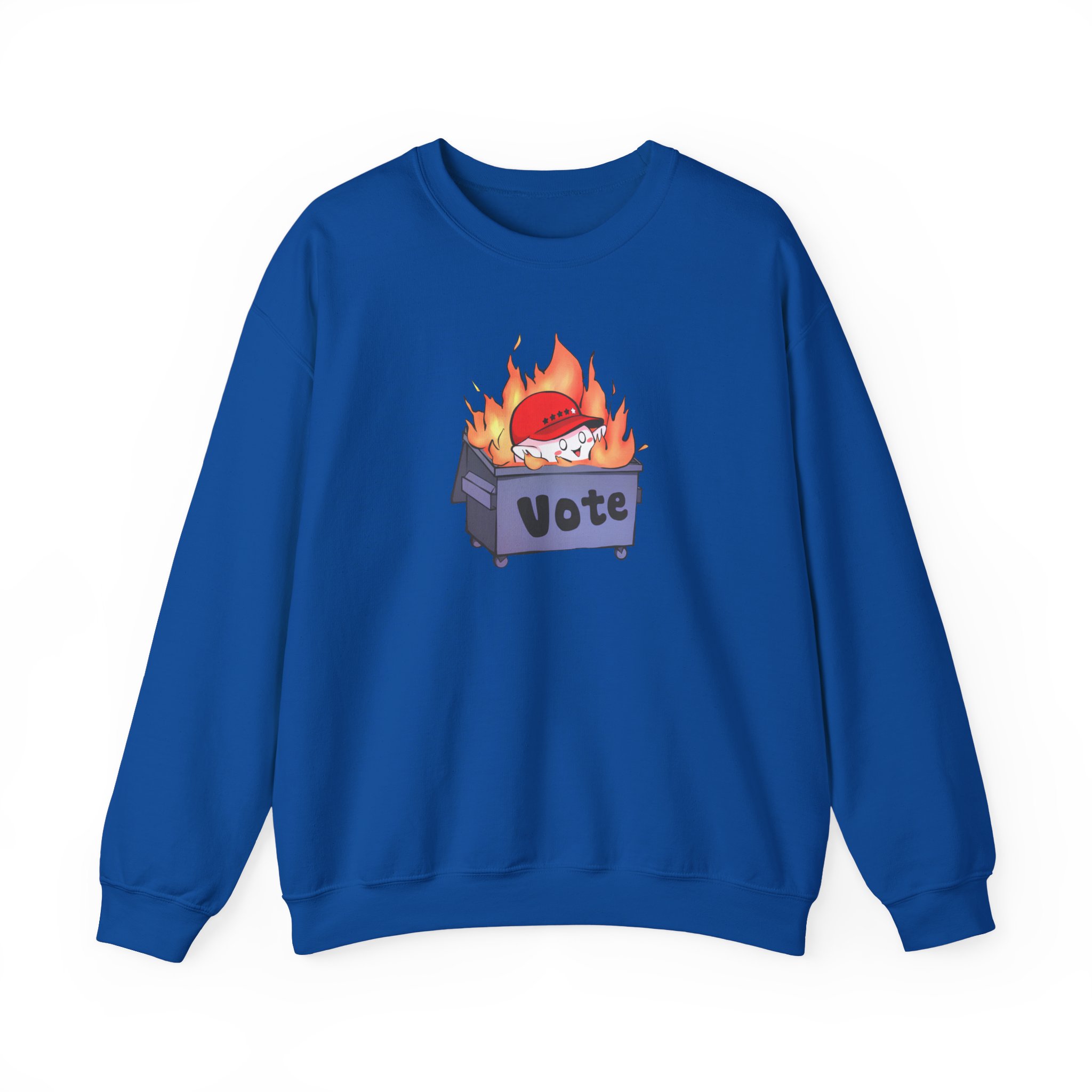 Mister Metokur Dumpster Fire Vote Unisex Heavy Blendâ„¢ Crewneck Sweatshirt