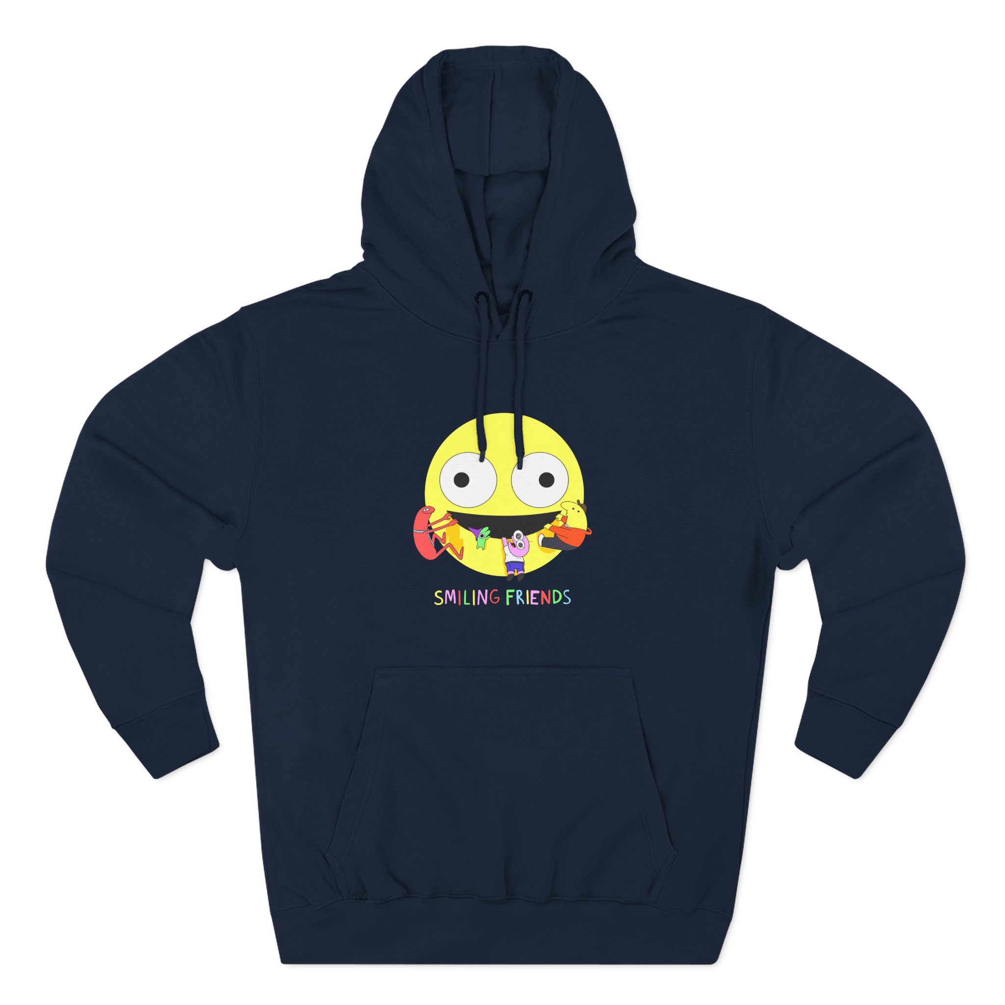 Smiling Friends Three-panel Fleece Hoodie