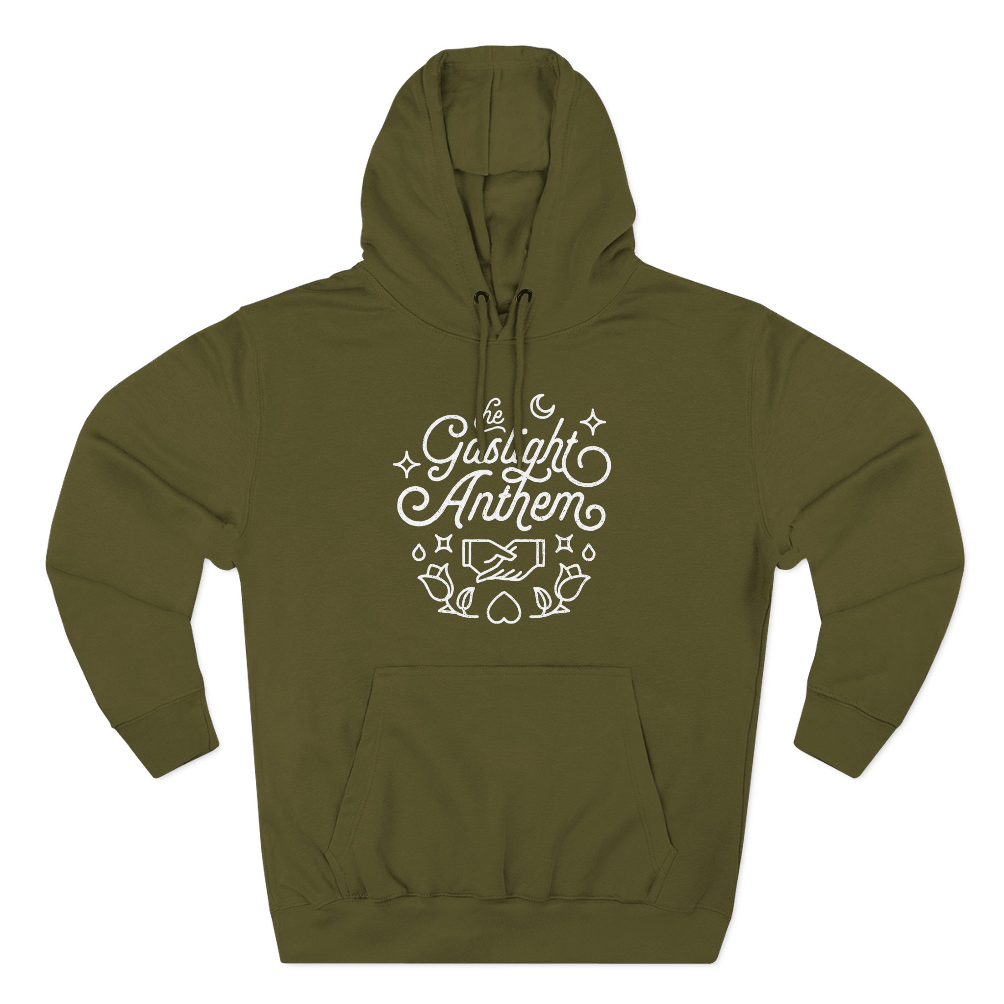 Gaslight Anthem Handshake Three-Panel Fleece Hoodie