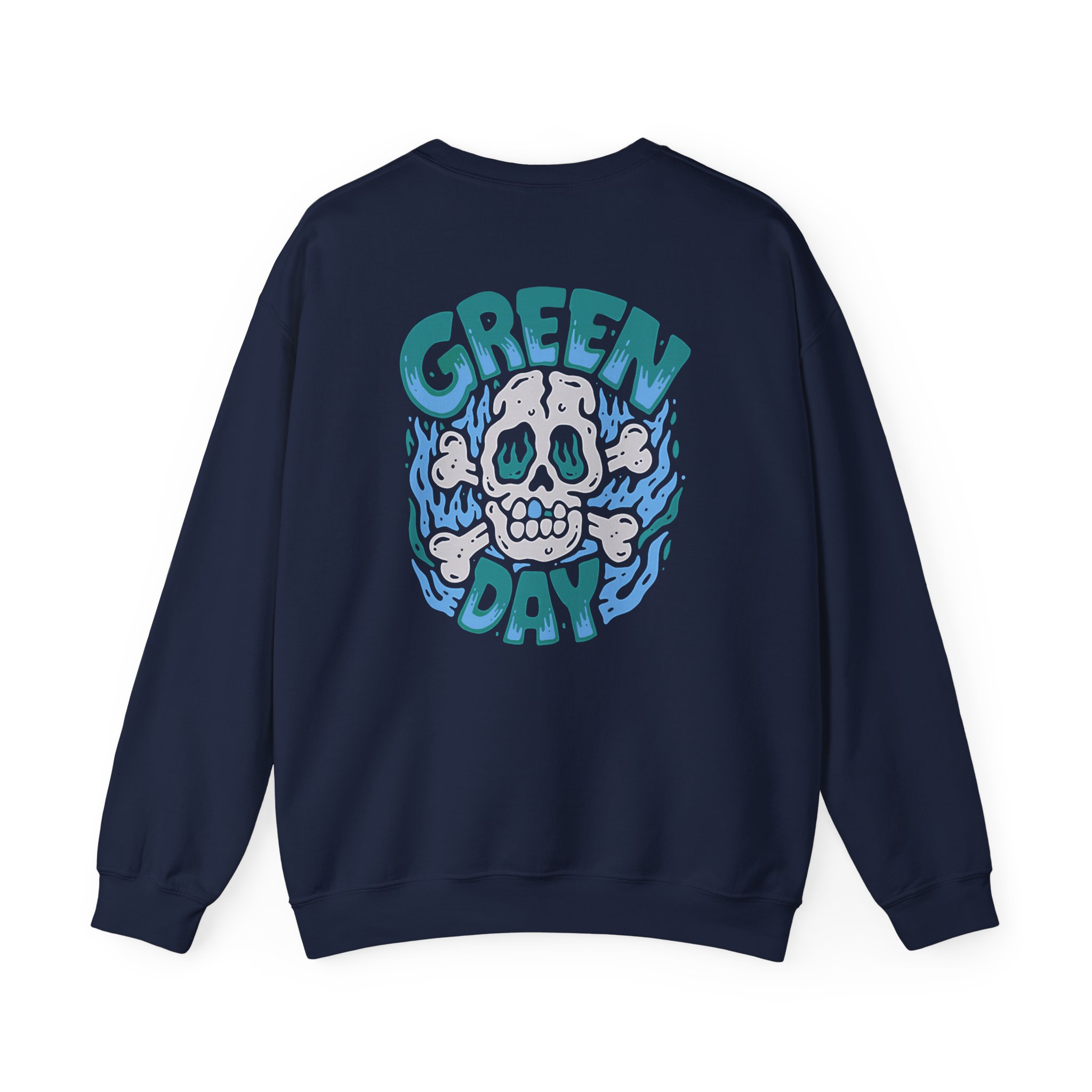 Green Day Blue Skull Unisex Heavy Blendâ„¢ Crewneck Sweatshirt
