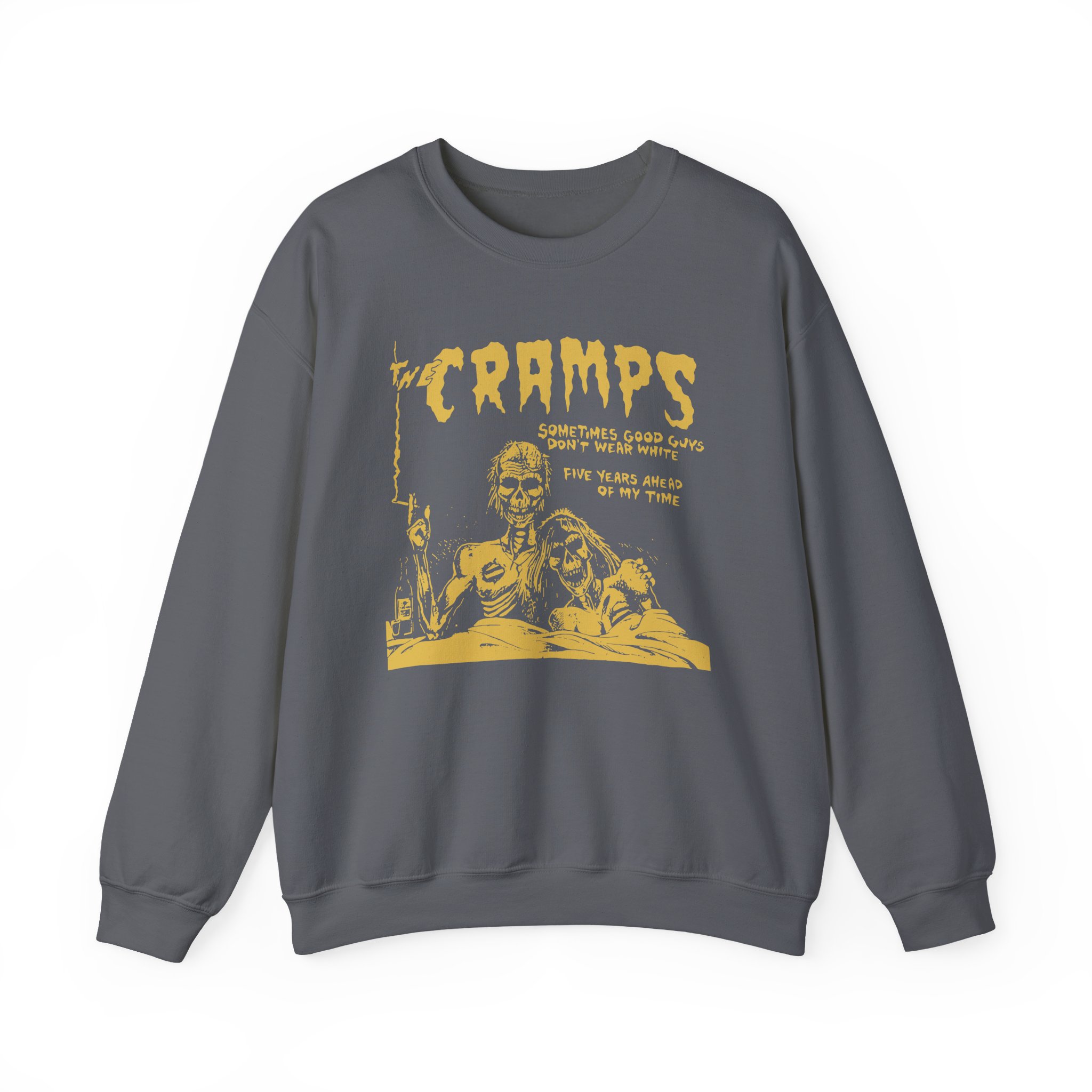 The Cramps Sometimes Good Guys Don’t Wear White Unisex Heavy Blend™ Crewneck Sweatshirt