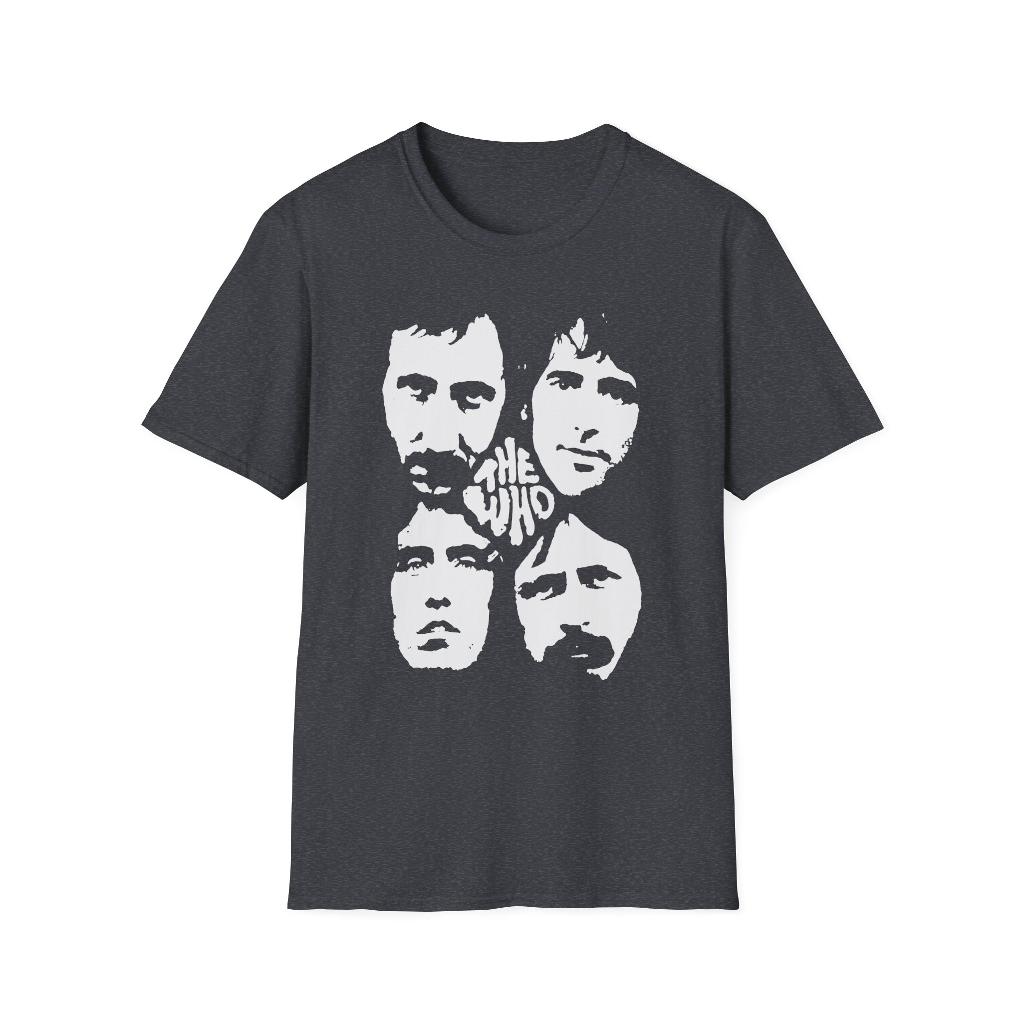 TW Distressed Four Faces Unisex Softstyle T-Shirt