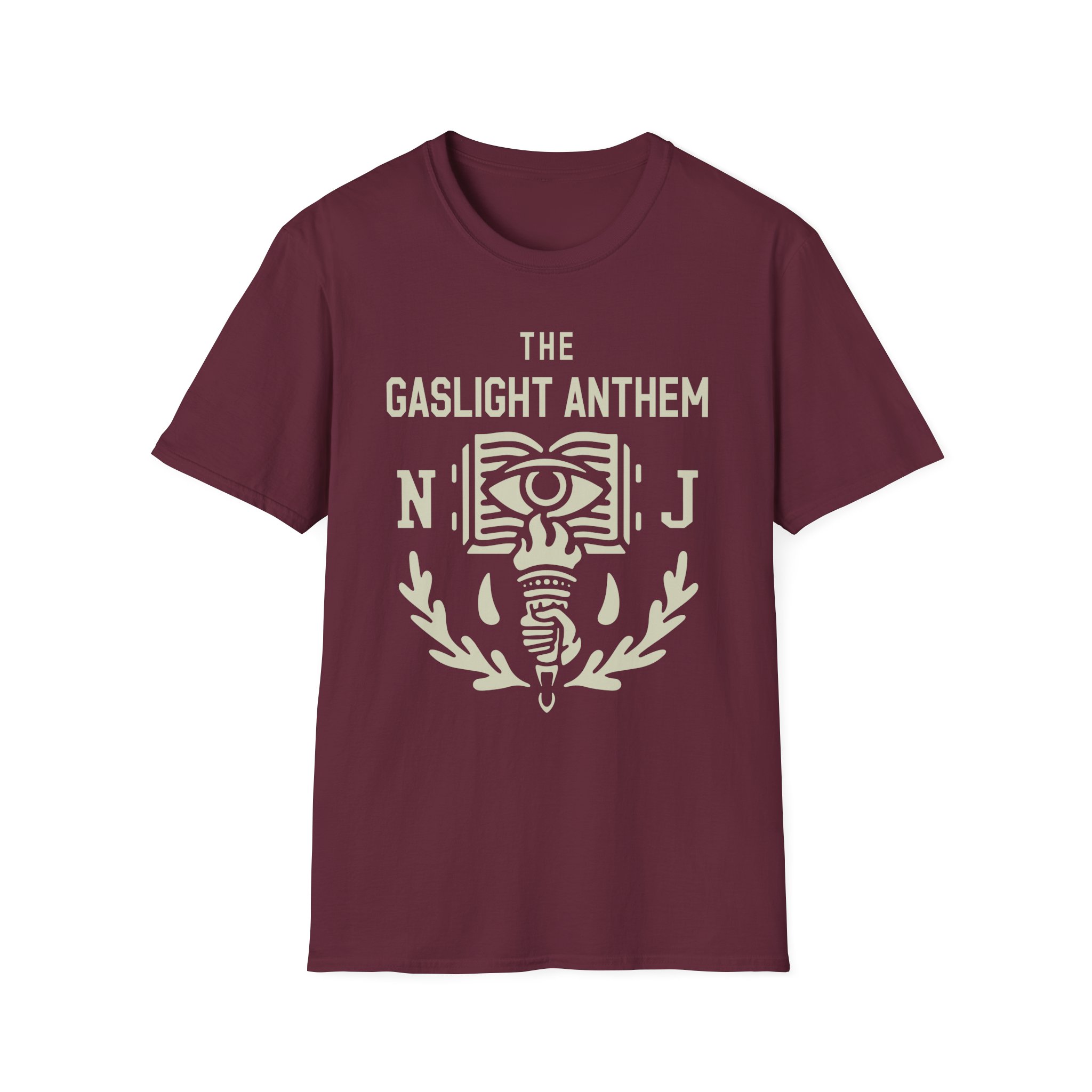 Gaslight Anthem NJ Eye Banner Unisex Softstyle T-Shirt