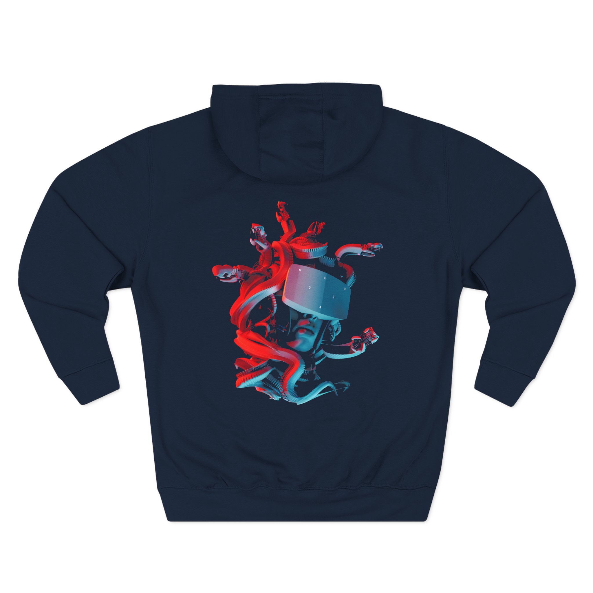 Meduza Multicolour Head Three-Panel Fleece Hoodie