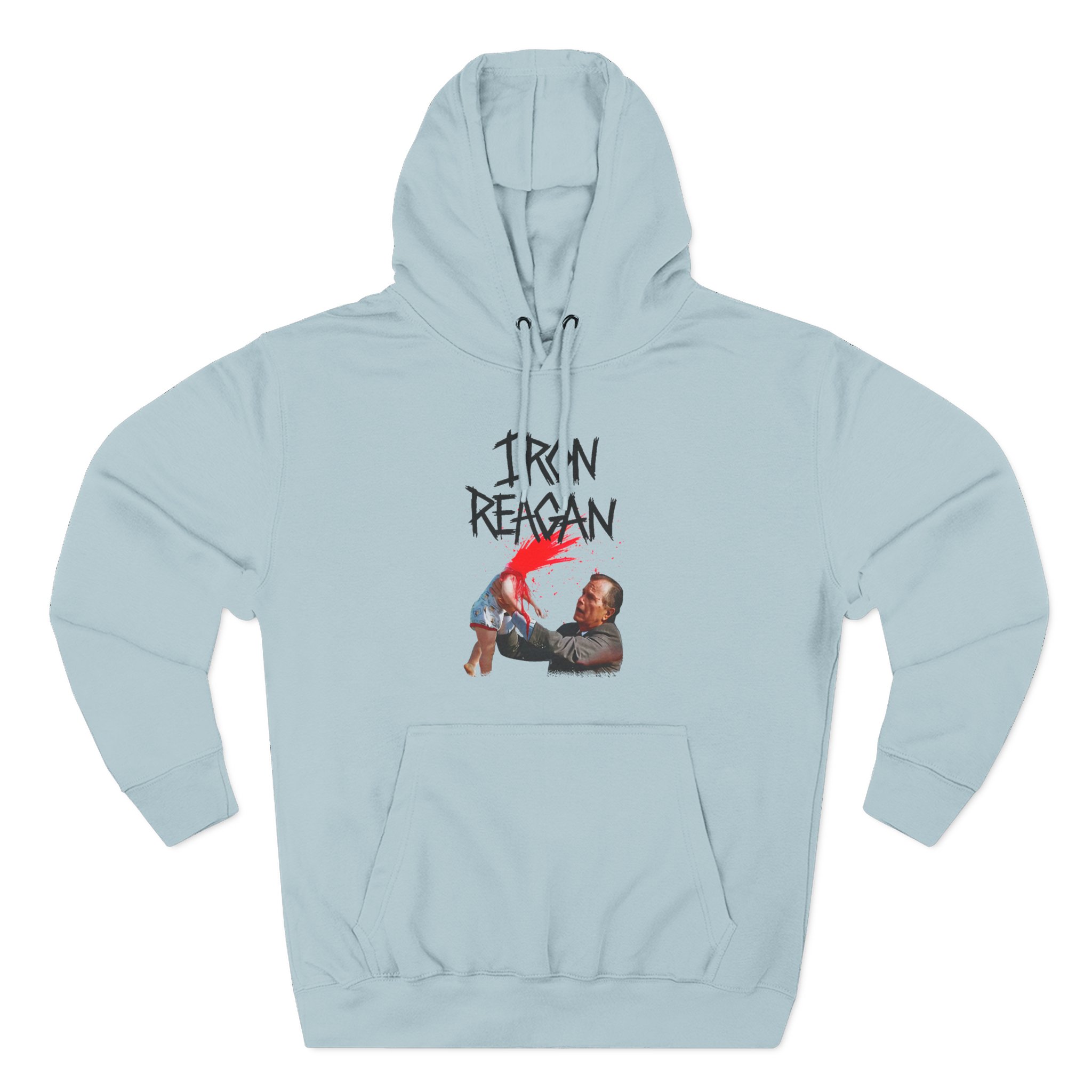 Iron Reagan Asshole Bush Three-Panel Fleece Hoodie