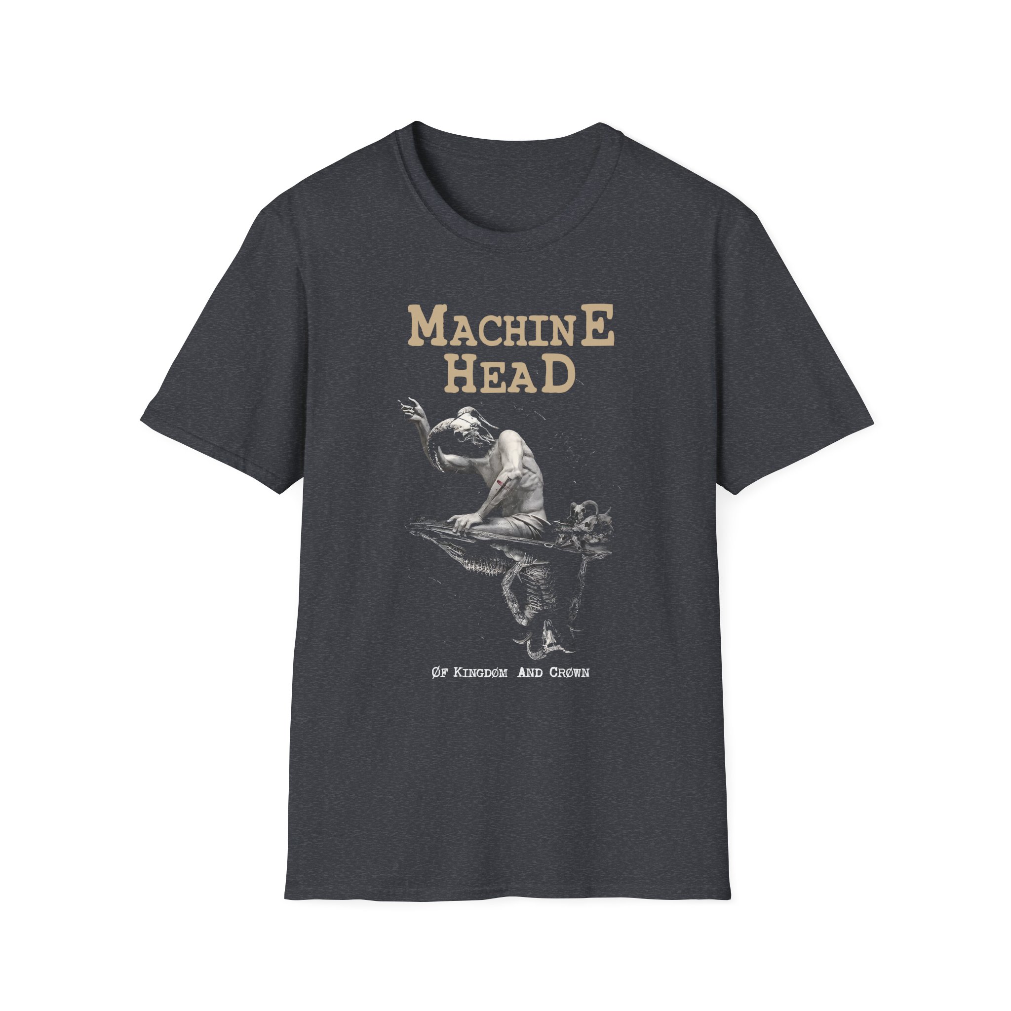Machine Head Øf Kingdøm and Crøwn Unisex Softstyle T-Shirt