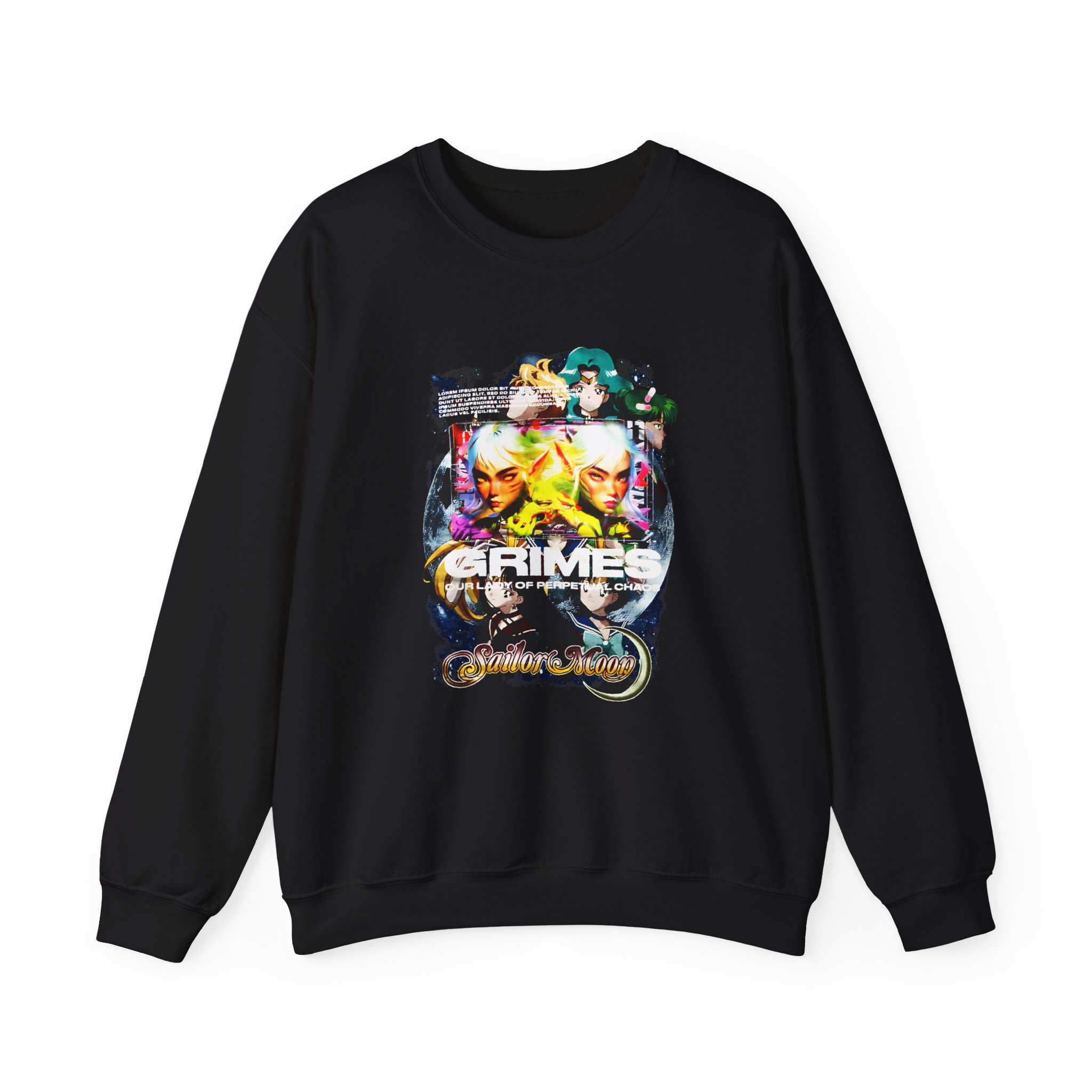Grimes Sailor Moon Unisex Heavy Blend Crewneck Sweatshirt