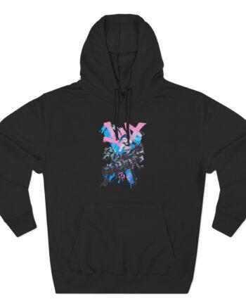 Jinx Arcane Graffiti Jumbo Three-Panel Fleece Hoodie