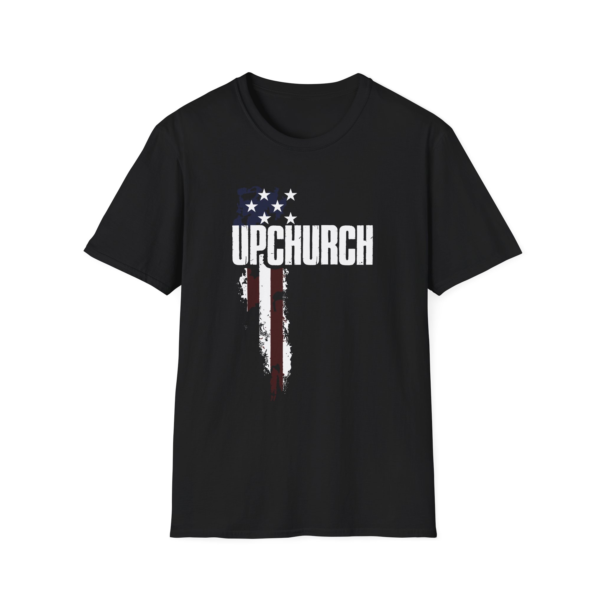 Upchurch Family American Flag Graphic Unisex Softstyle T-Shirt