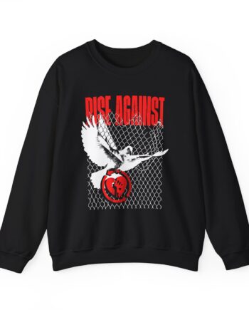 Rise Against Caged Dove Unisex Heavy Blend™ Crewneck Sweatshirt