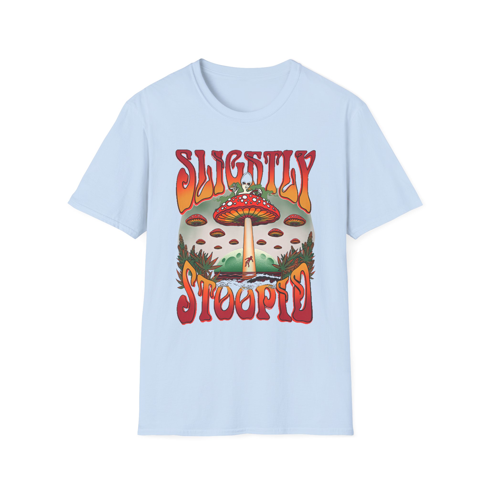 Slightly Stoopid Mushroom Ufo Unisex Softstyle T-Shirt