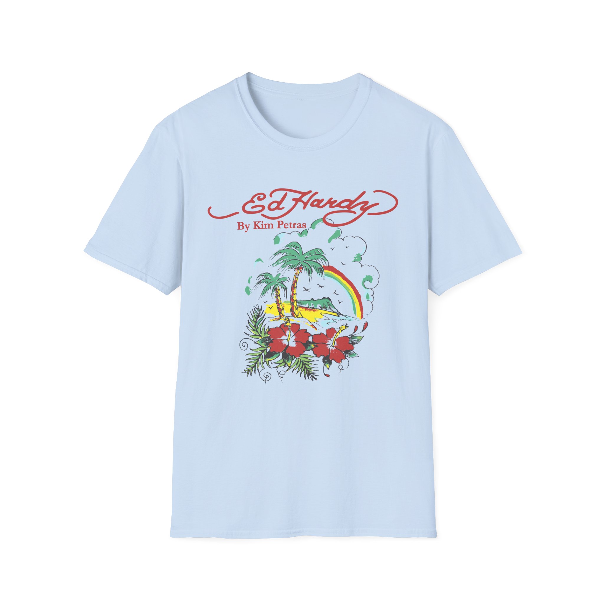 Kim Petras Tropical Scene Lettuce Unisex Softstyle T-Shirt