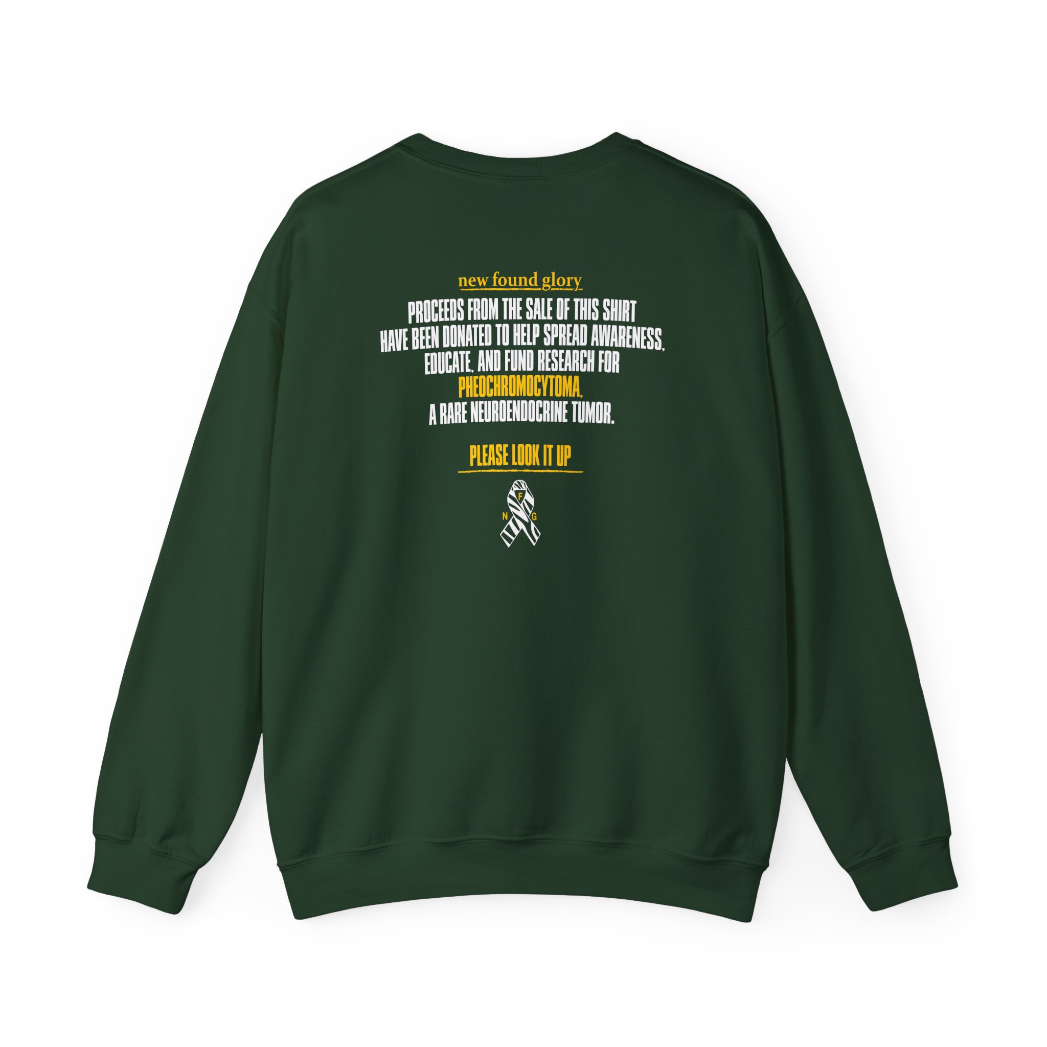 New Found Glory Pheochromocytoma Charity Unisex Heavy Blendâ„¢ Crewneck Sweatshirt