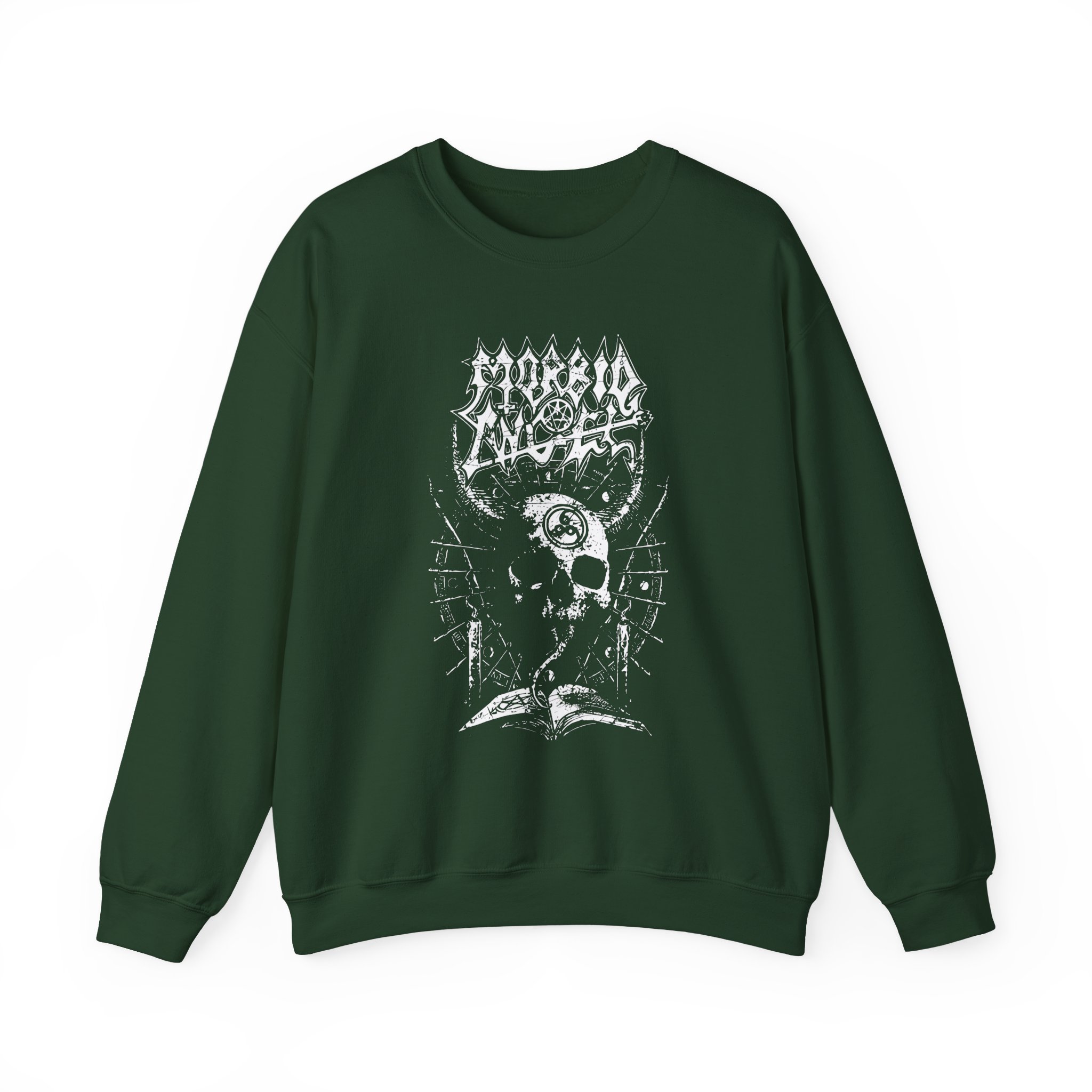 Morbid Angel Horned Skull Unisex Heavy Blendâ„¢ Crewneck Sweatshirt