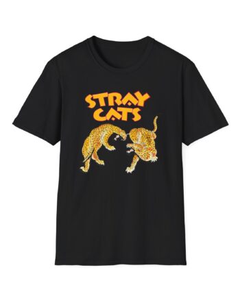 Stray Cats Cheetah Unisex Softstyle T-Shirt