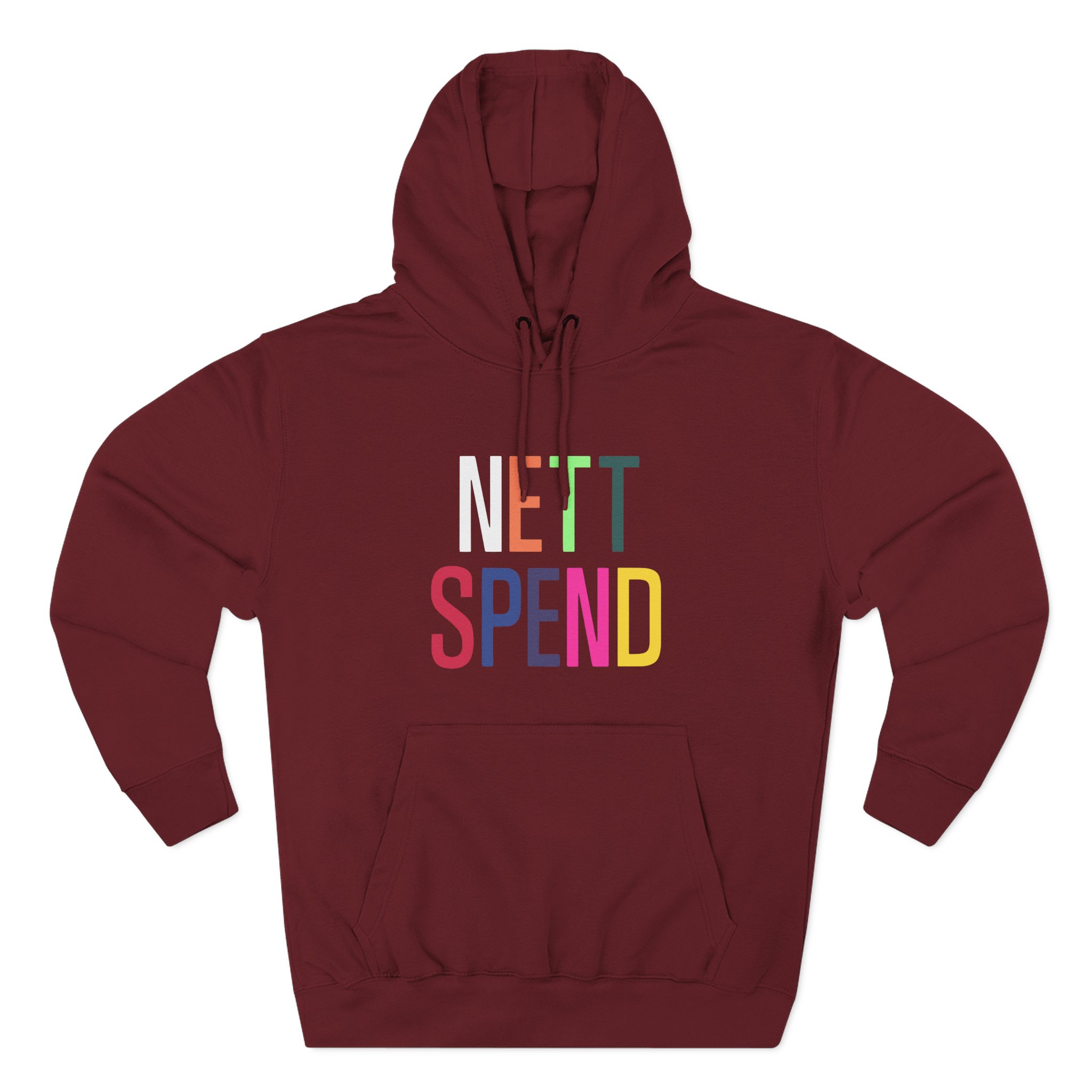 Nettspend Rainbow Three-Panel Fleece Hoodie