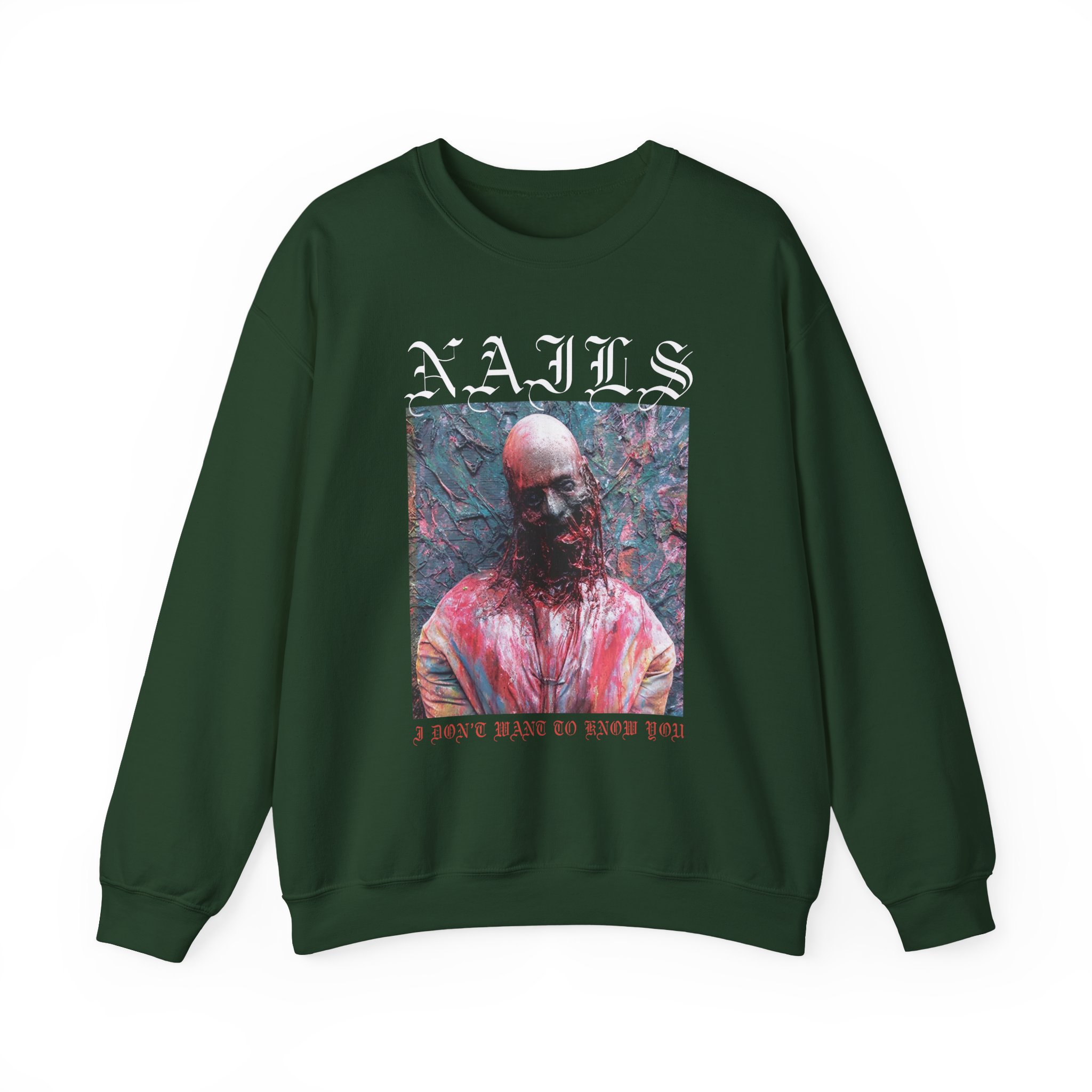 Nails I Don't Want to Know You Unisex Heavy Blendâ„¢ Crewneck Sweatshirt