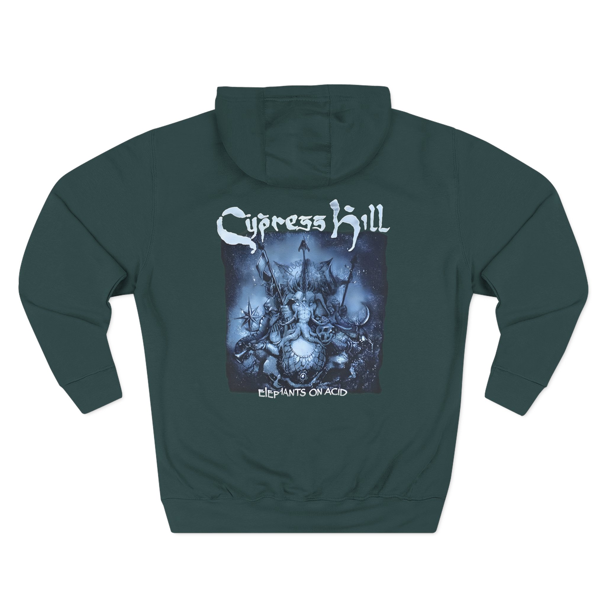 Cypress Hill Elephants on Acid Three-Panel Fleece Hoodie