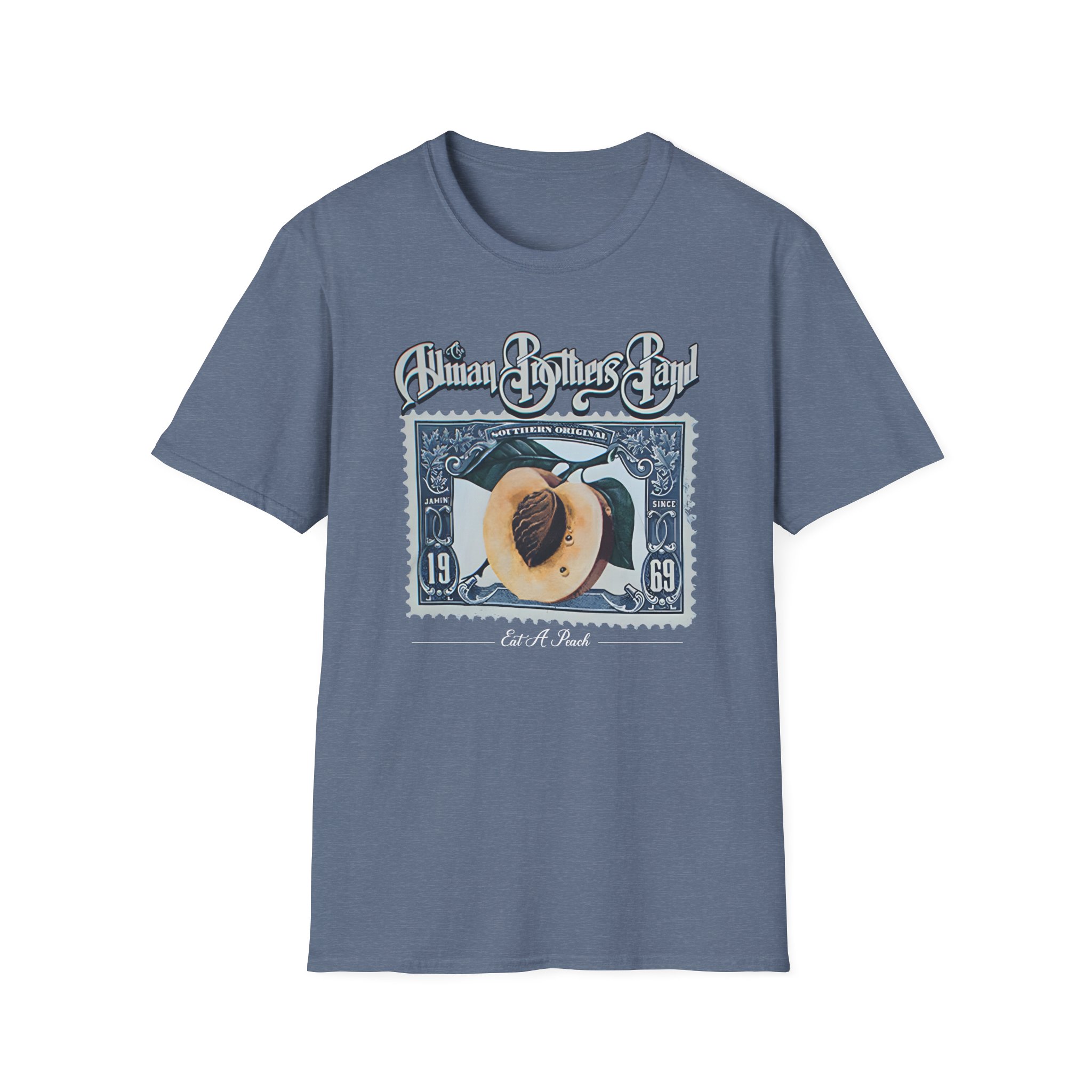 The Allman Brothers Peach Stamp Unisex Softstyle T-Shirt