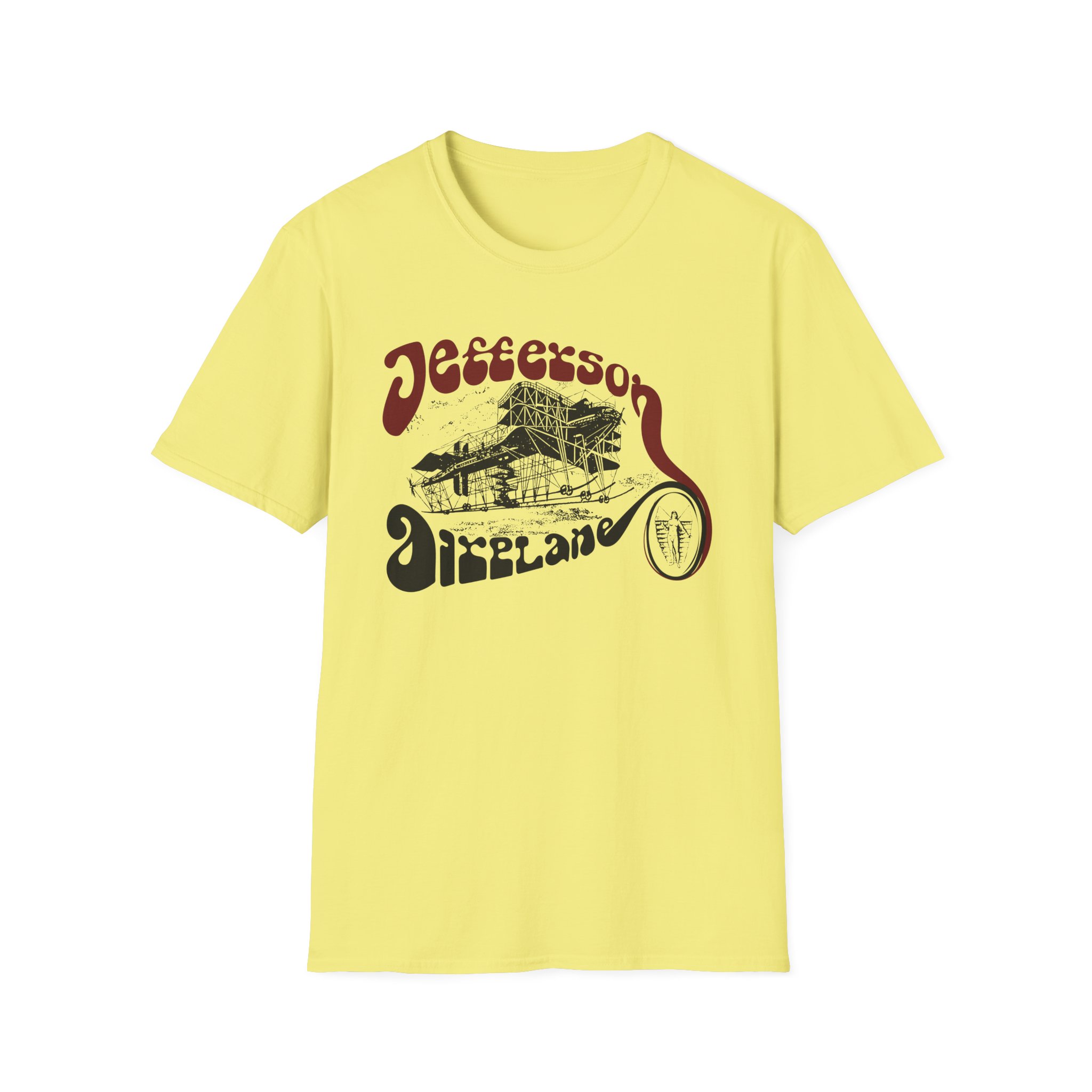 Jefferson Airplane Vintage Plane Unisex Softstyle T-Shirt