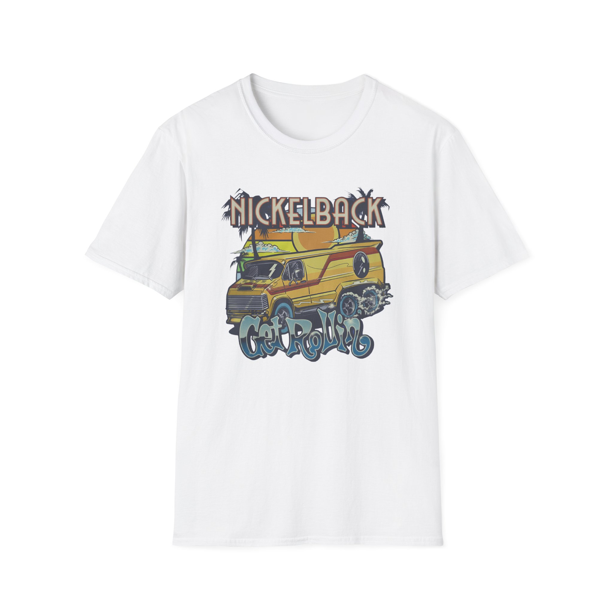 Nickelback Get Rollin Cover Unisex Softstyle T-Shirt