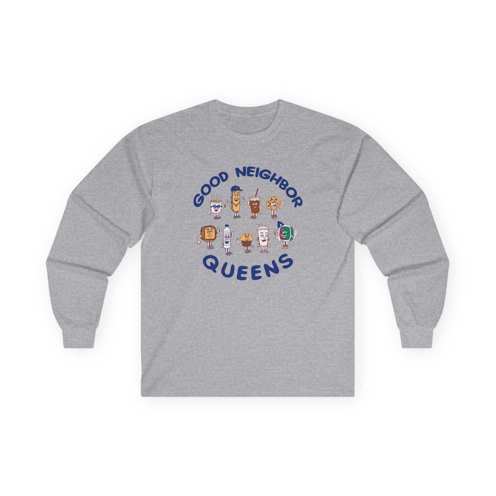 Good Neighbours Queens LS Unisex Ultra Cotton Long Sleeve Tee