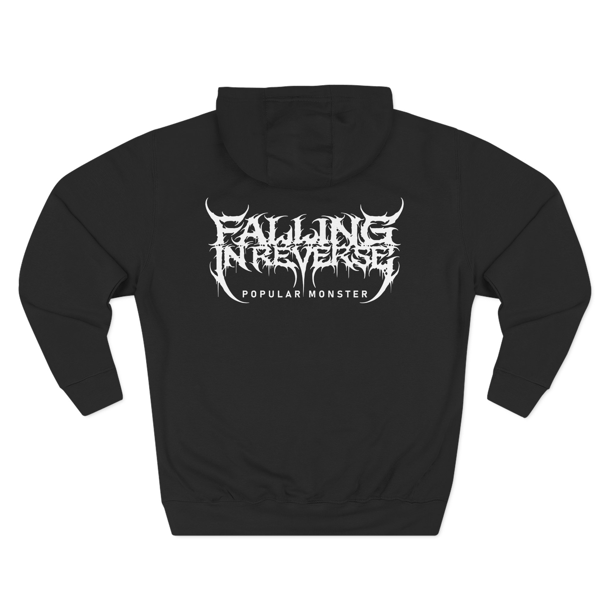 Falling in Reverse Popular Monster Cover and Back Logo Three-Panel Fleece Hoodie