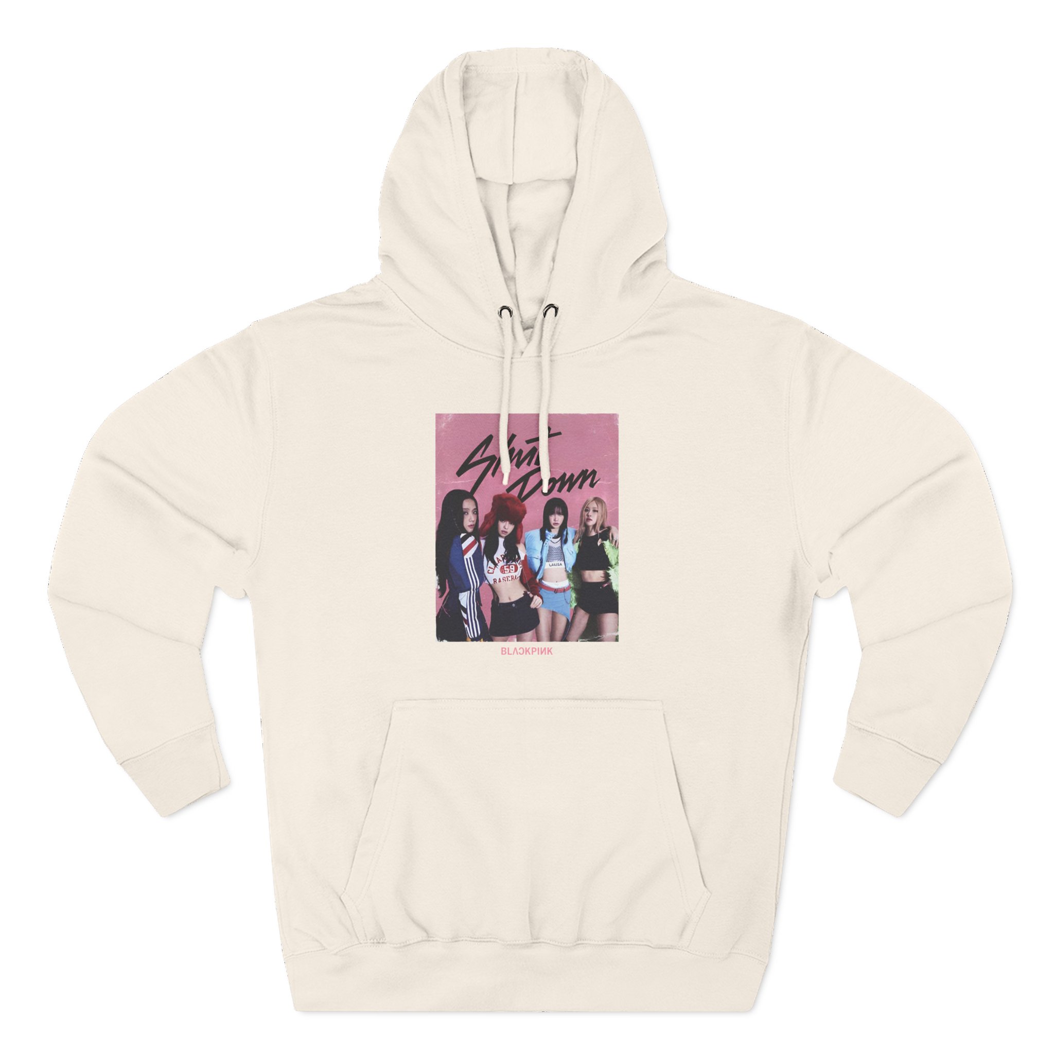 B Shut Down Three-Panel Fleece Hoodie