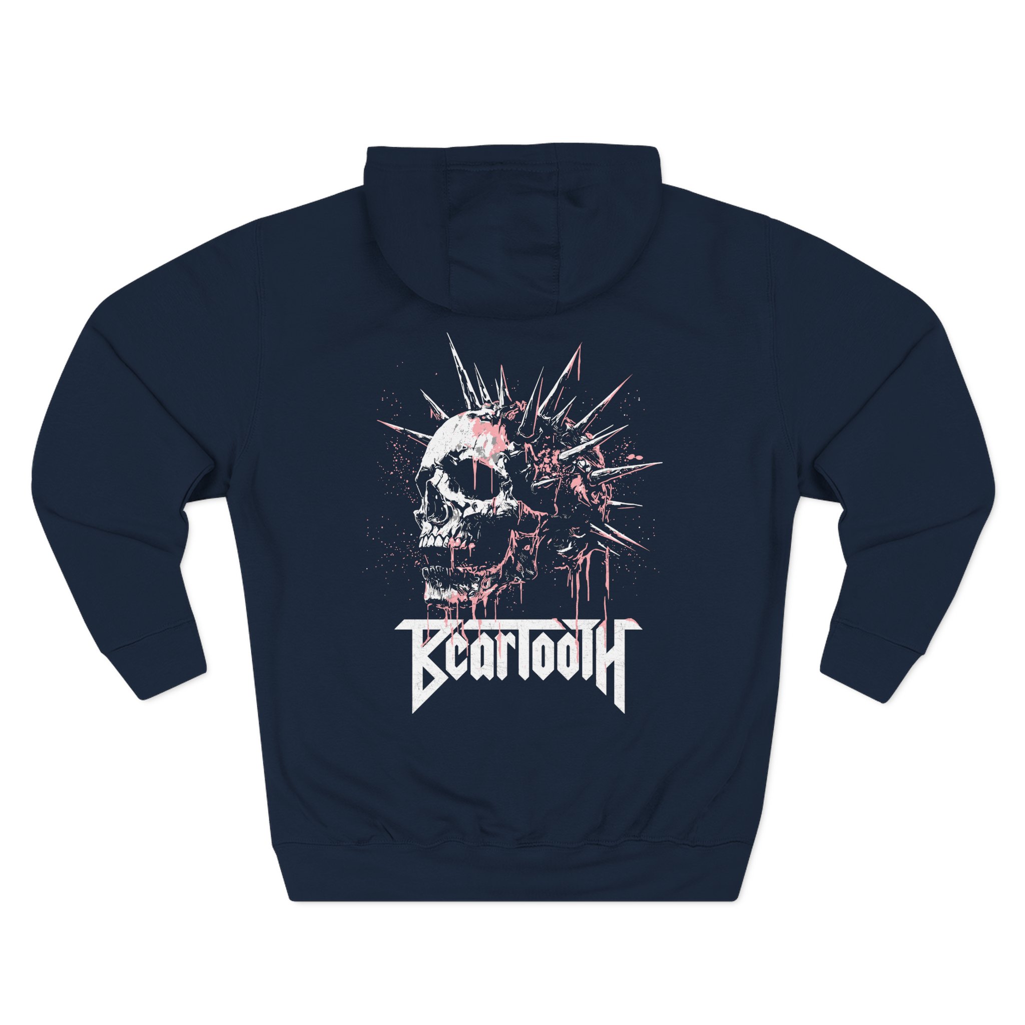 Beartooth Spike Skull Three-Panel Fleece Hoodie