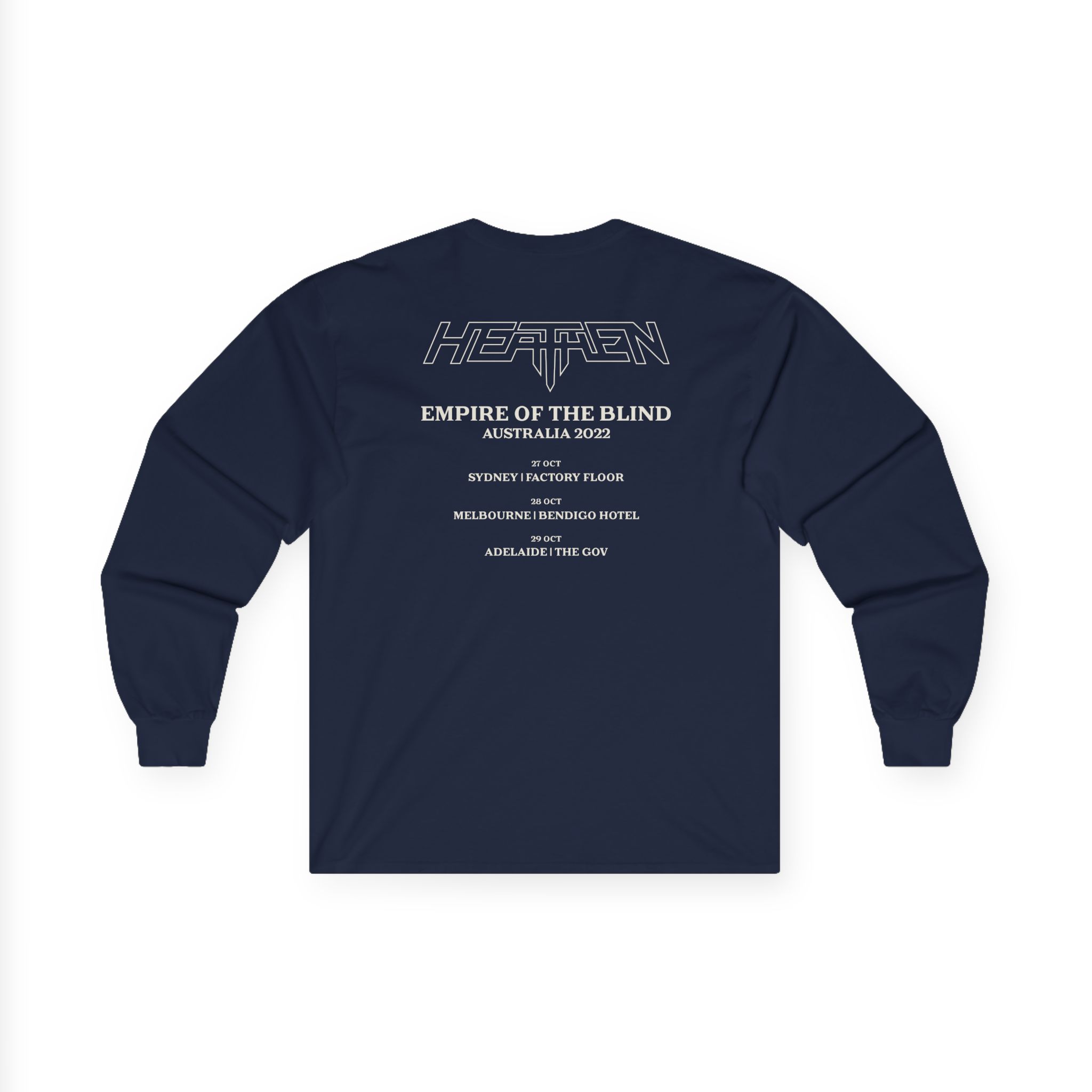 Heathen Empire of the Blind Australia Tour 2022 Unisex Ultra Cotton Long Sleeve Tee