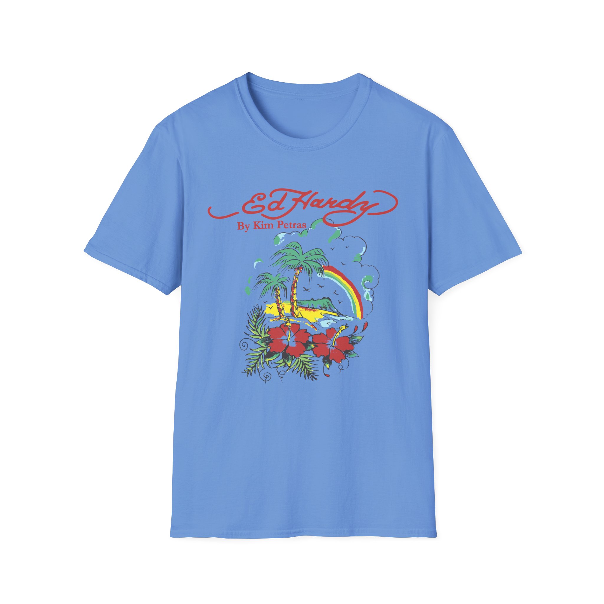 Kim Petras Tropical Scene Lettuce Unisex Softstyle T-Shirt