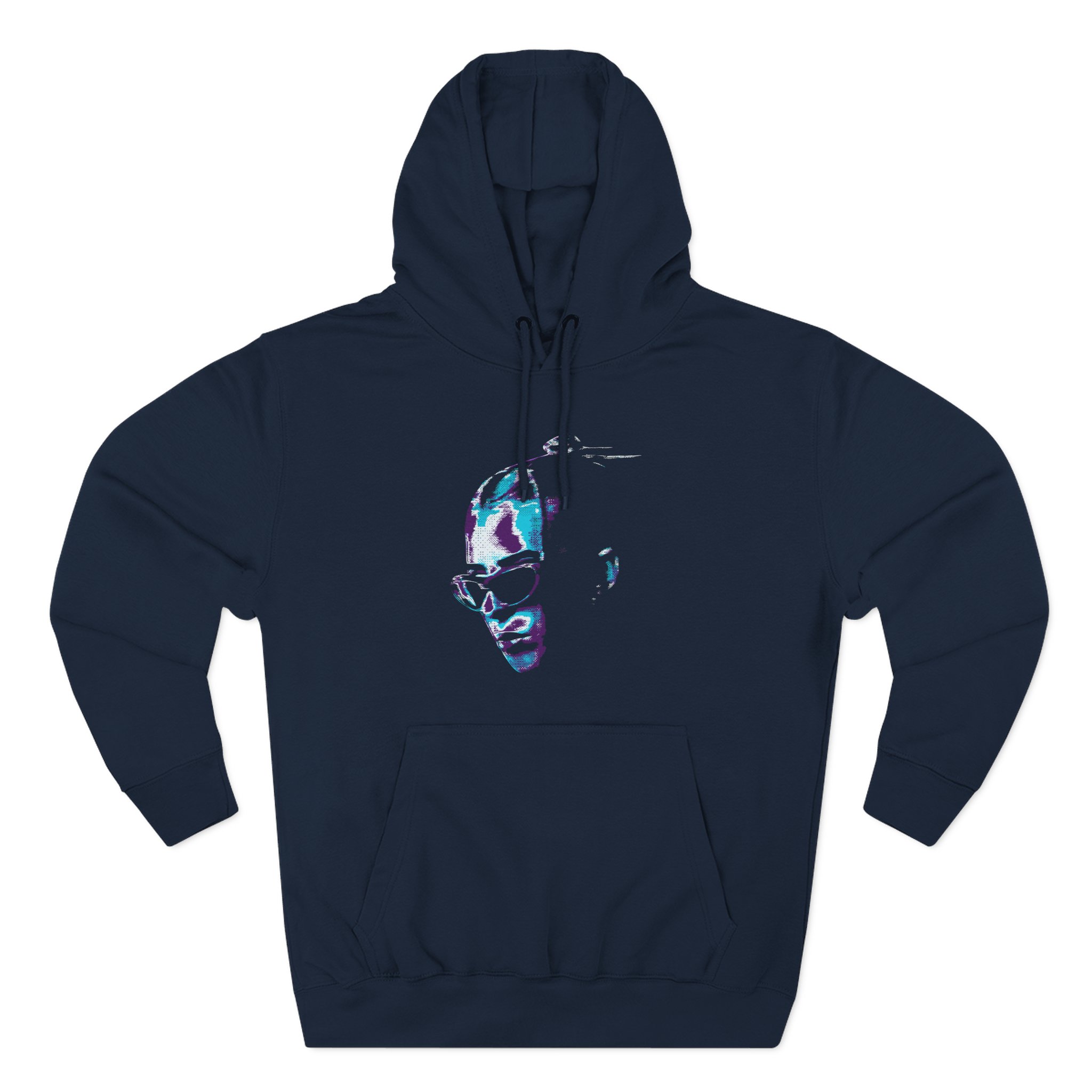 Young Miko Face Three-Panel Fleece Hoodie