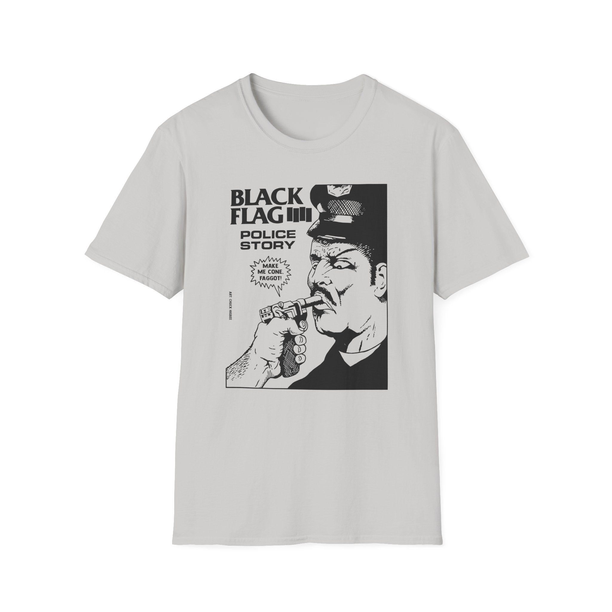 Black Flag Police Story Unisex Softstyle T-Shirt