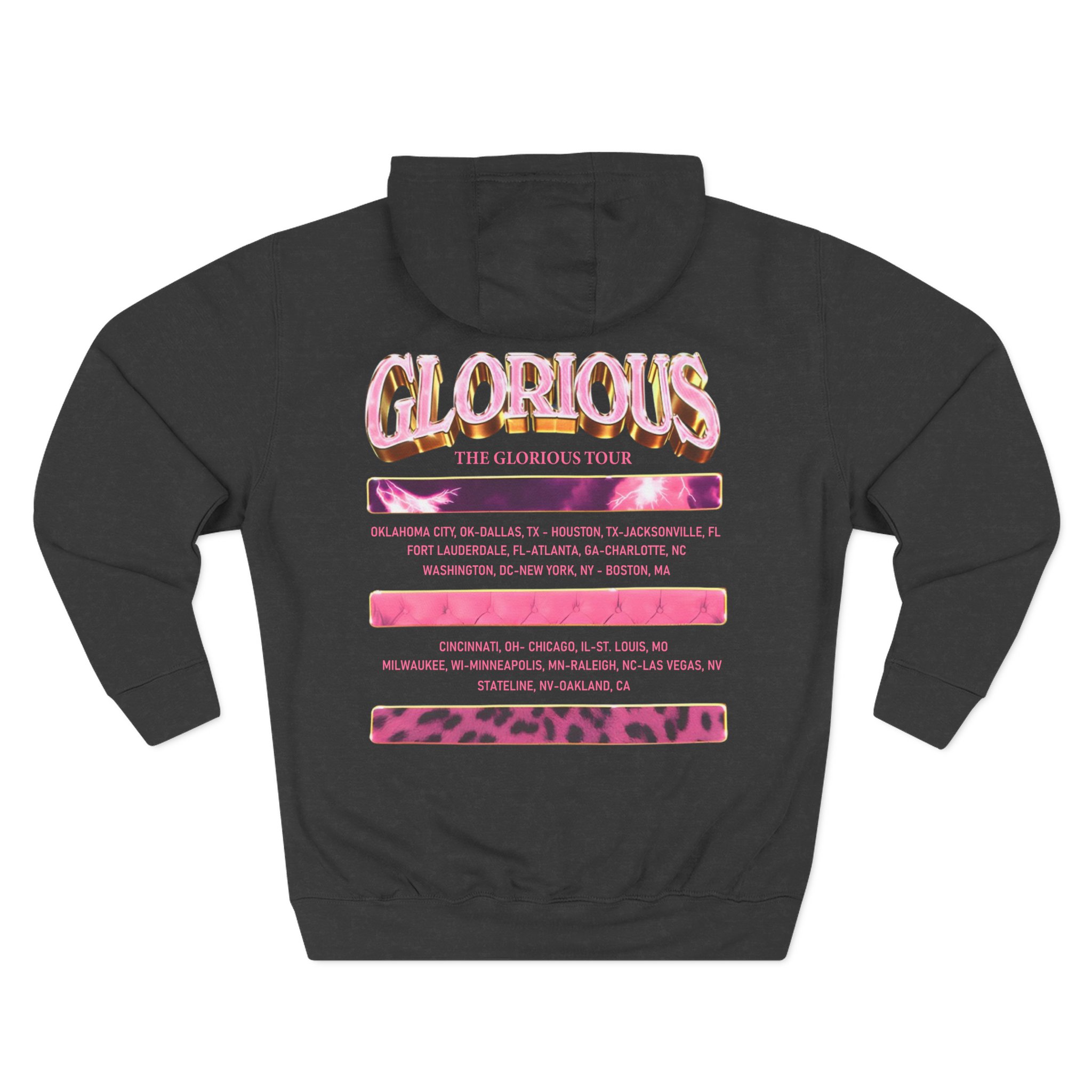 Glorilla Glorious Tour From Memphis Three-Panel Fleece Hoodie
