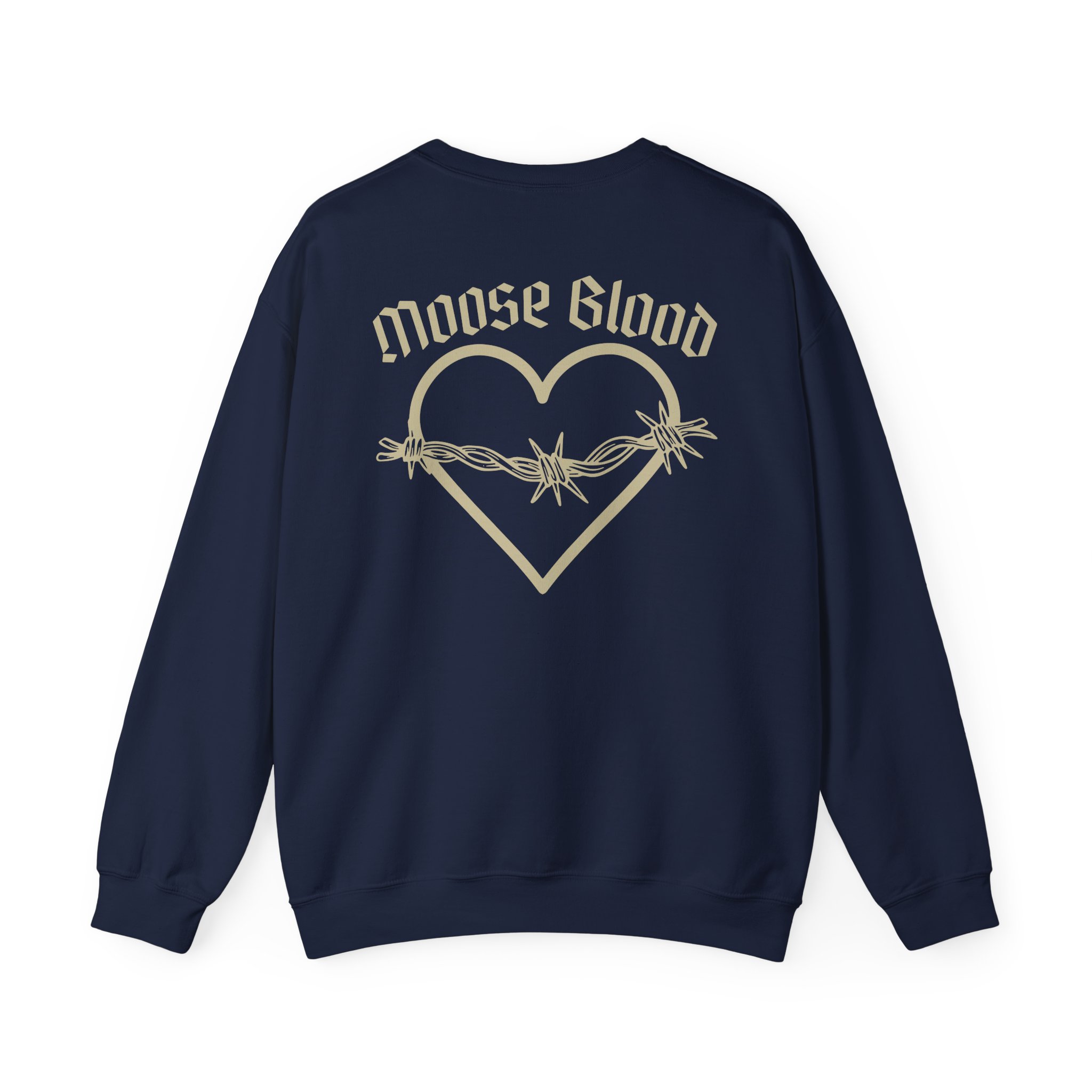 Moose Blood Barbed Wire Heart Unisex Heavy Blendâ„¢ Crewneck Sweatshirt