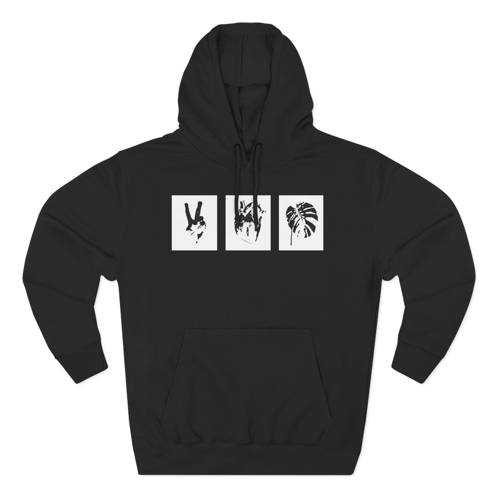 Mumbo Jumbo Peace, Love and Heavy Metal Three-Panel Fleece Hoodie