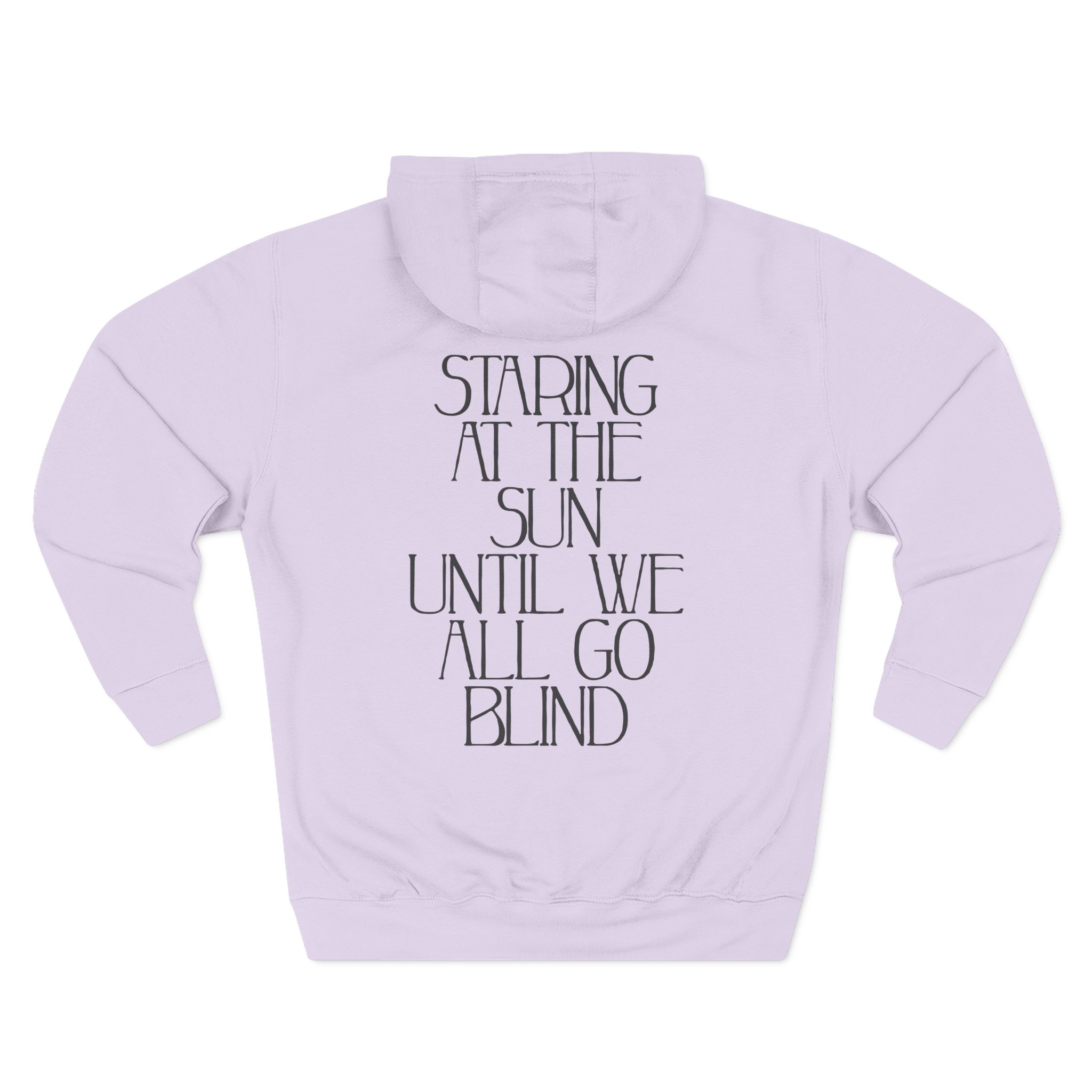 Like Moths to Flames Staring at the Sun Three-Panel Fleece Hoodie