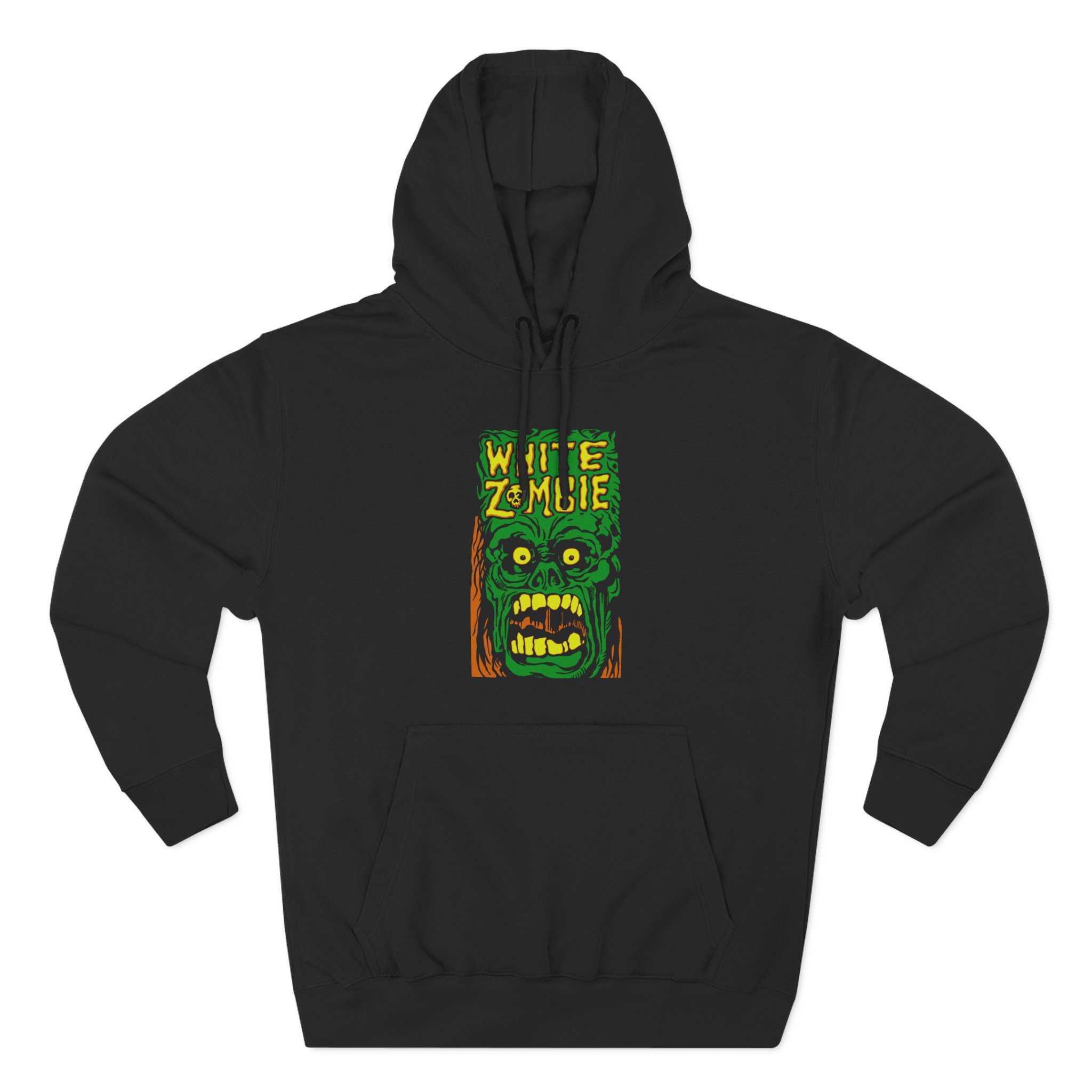 White Zombie Monster Yell Three-Panel Fleece Hoodie