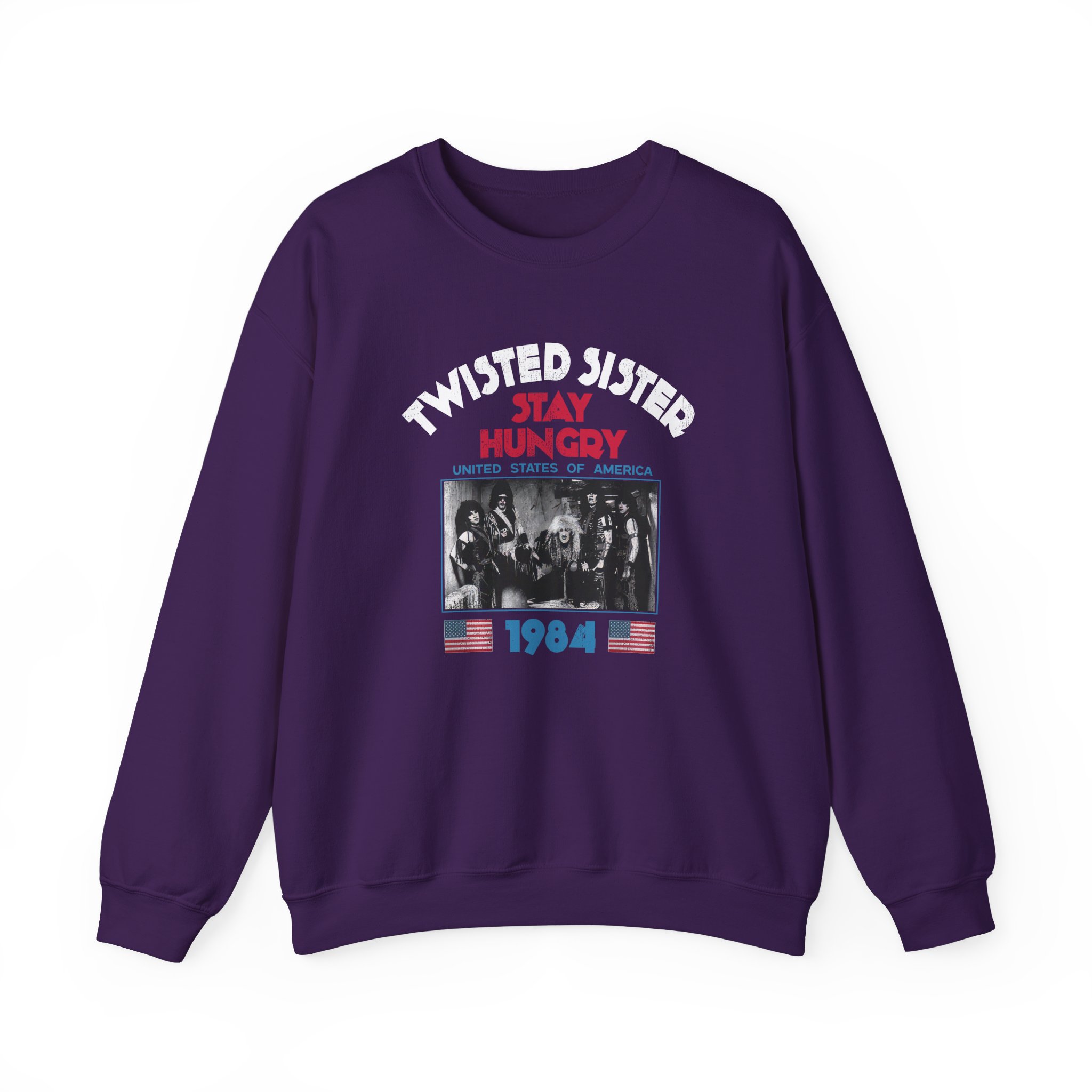 1984 Stay Hungry Tour Twisted Sisterv Unisex Heavy Blendâ„¢ Crewneck Sweatshirt