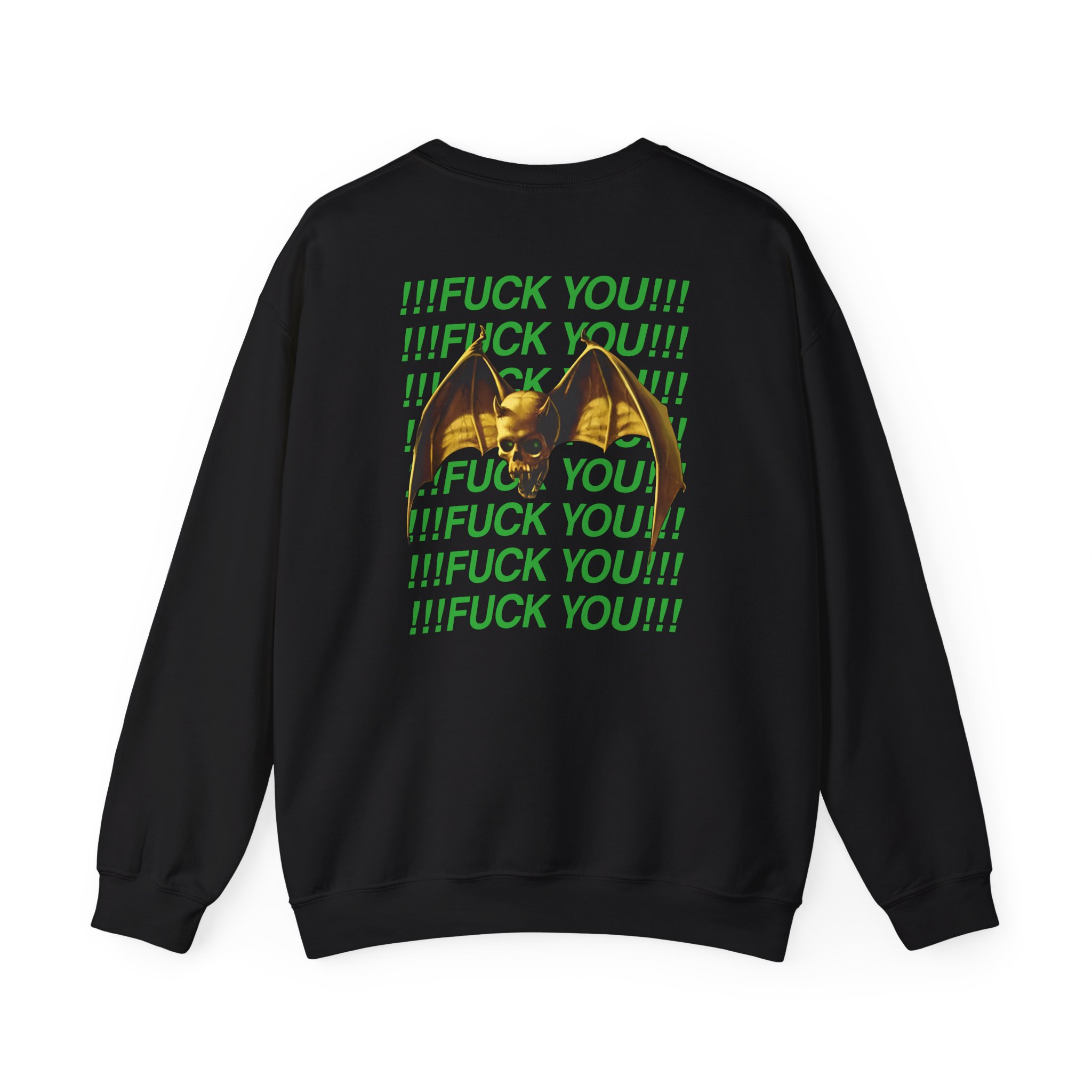 Overkill We Don't Care - Fuck You Unisex Heavy Blendâ„¢ Crewneck Sweatshirt