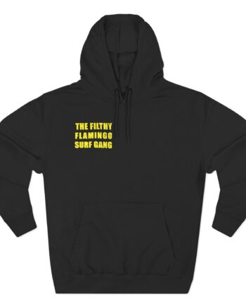 Surf Gang Filthy Flamingo Three-Panel Fleece Hoodie