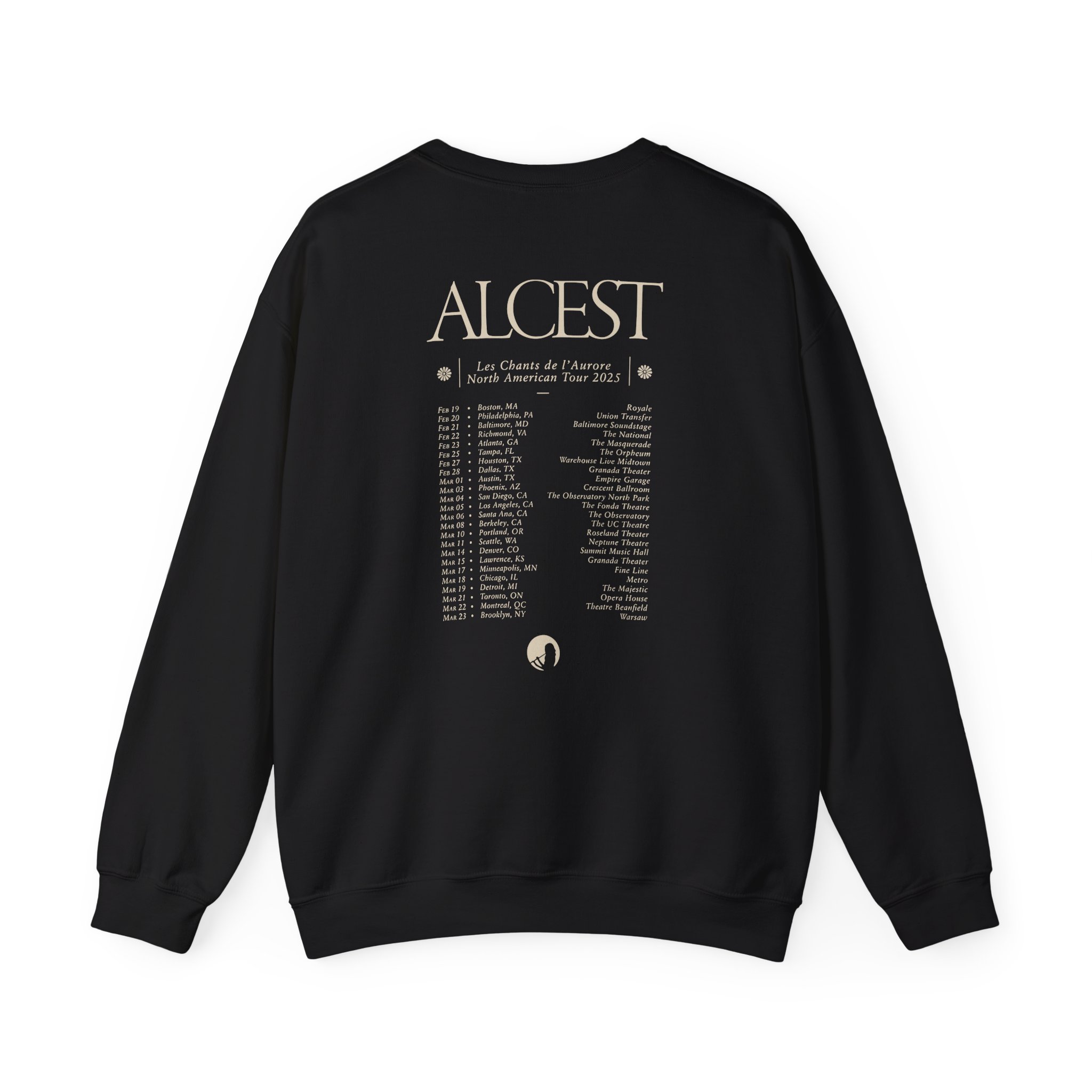 Alcest Les Chants De L'aurore North American Tour 2025 Unisex Heavy Blendâ„¢ Crewneck Sweatshirt