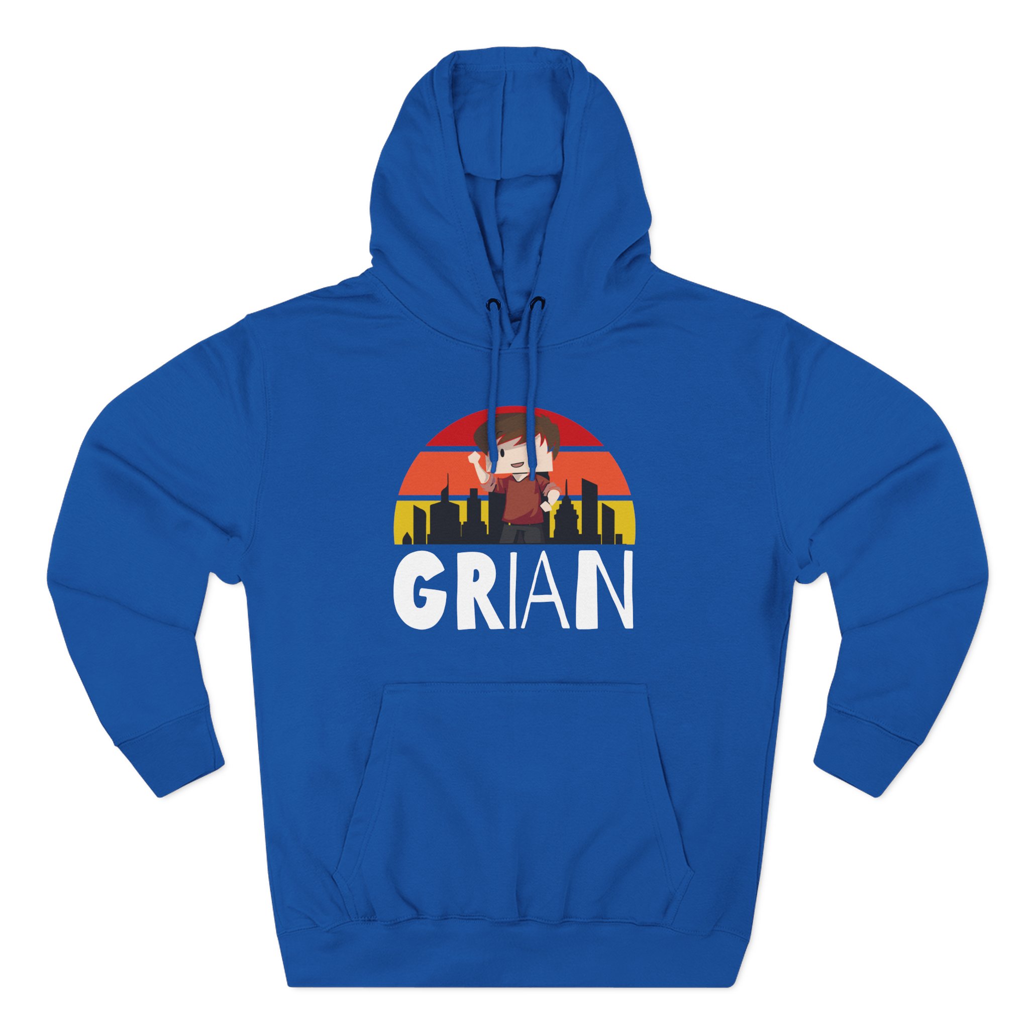 Grian Three-Panel Fleece Hoodie