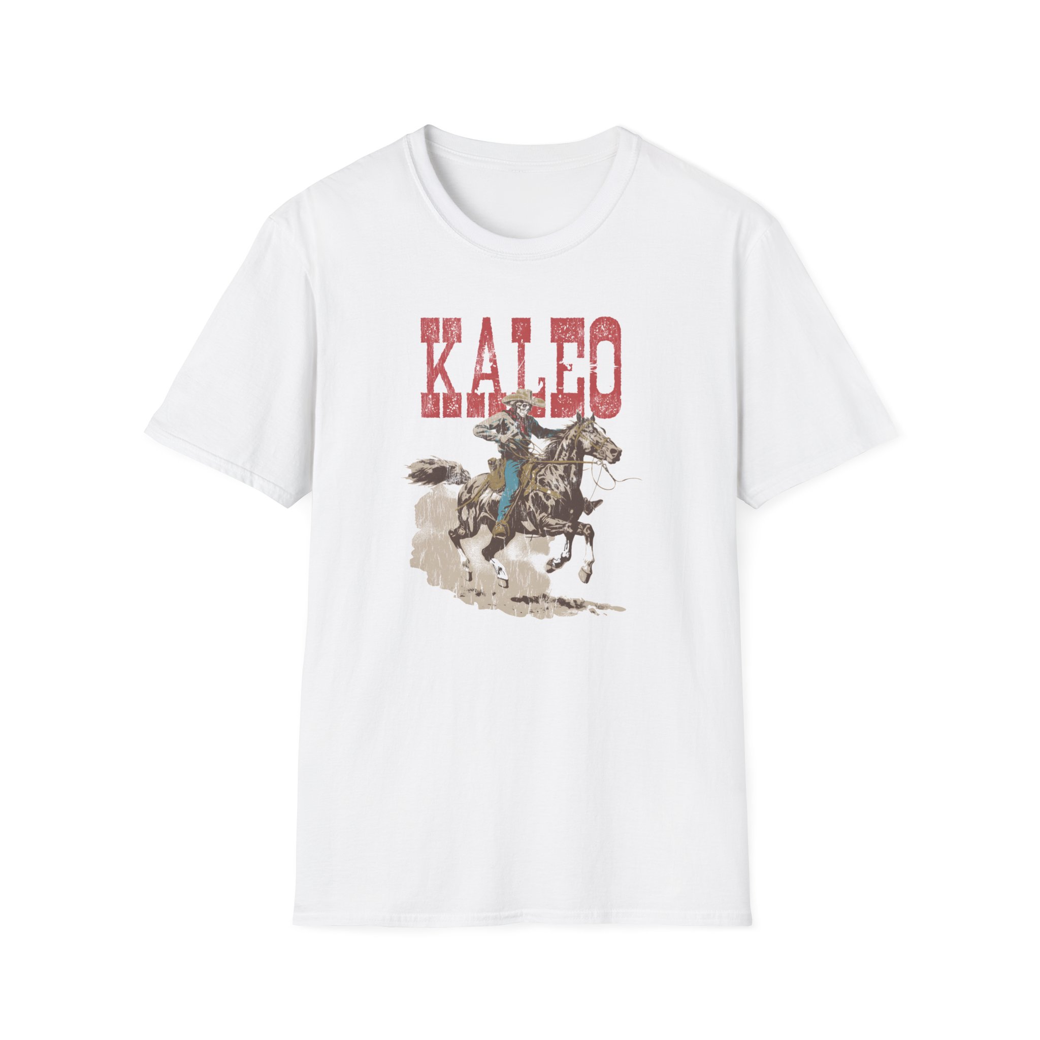 Kaleo Horse Racing Skeleton Unisex Softstyle T-Shirt