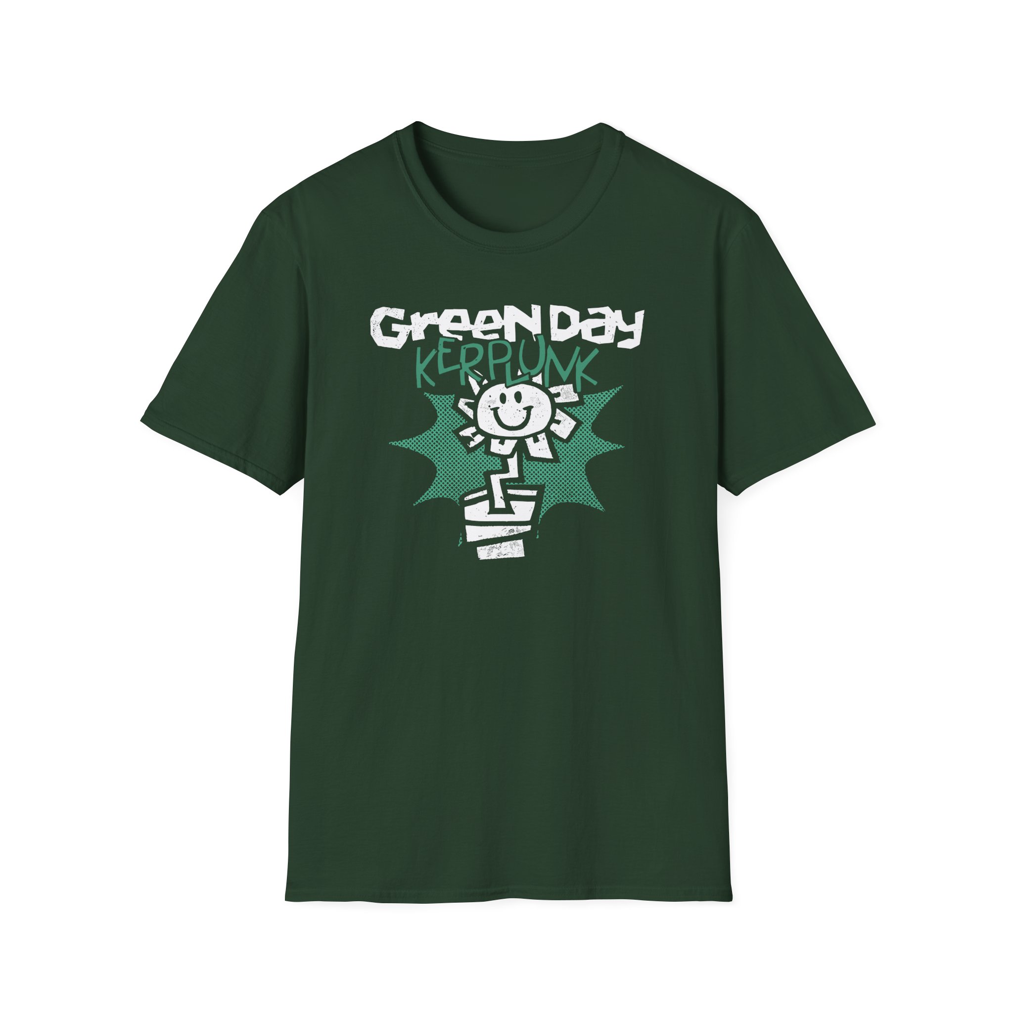 Green Day Kerplunk Vintage Flower Unisex Softstyle T-Shirt