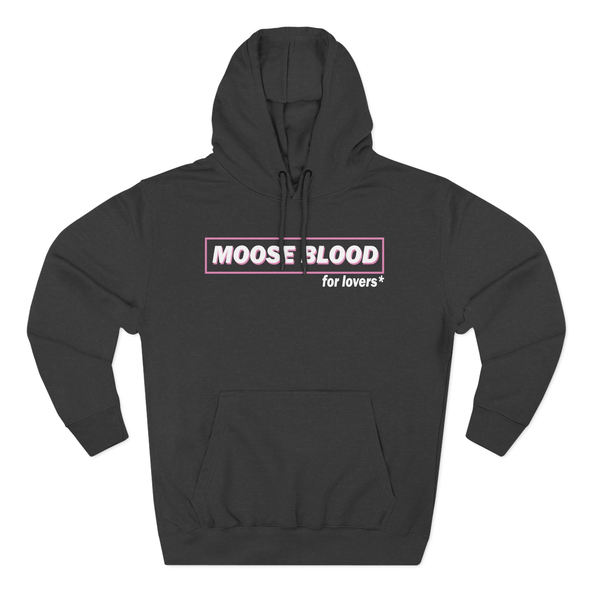 Moose Blood for Lovers Three-Panel Fleece Hoodie