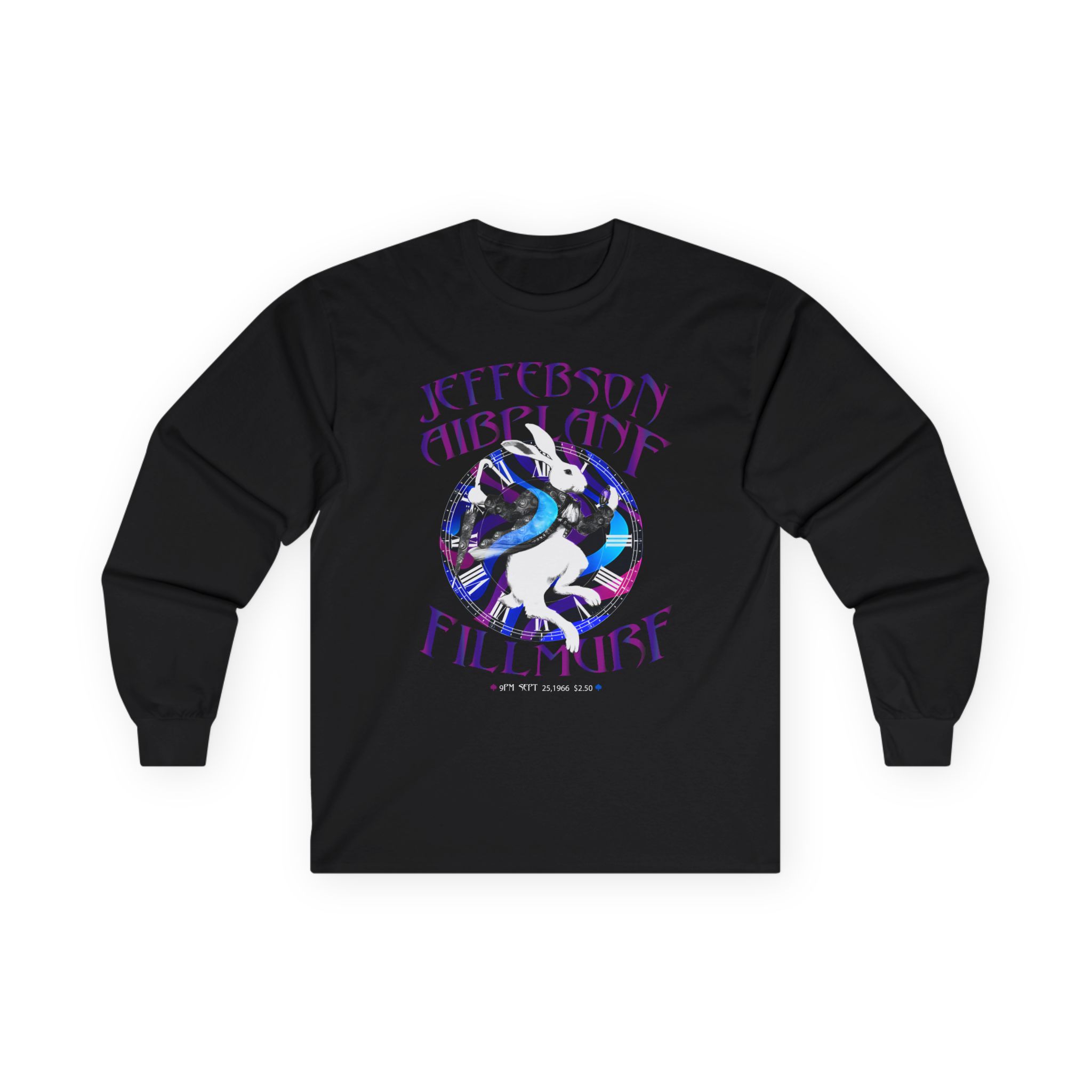 Jefferson Airplane White Rabbit Fillmore Unisex Ultra Cotton Long Sleeve Tee