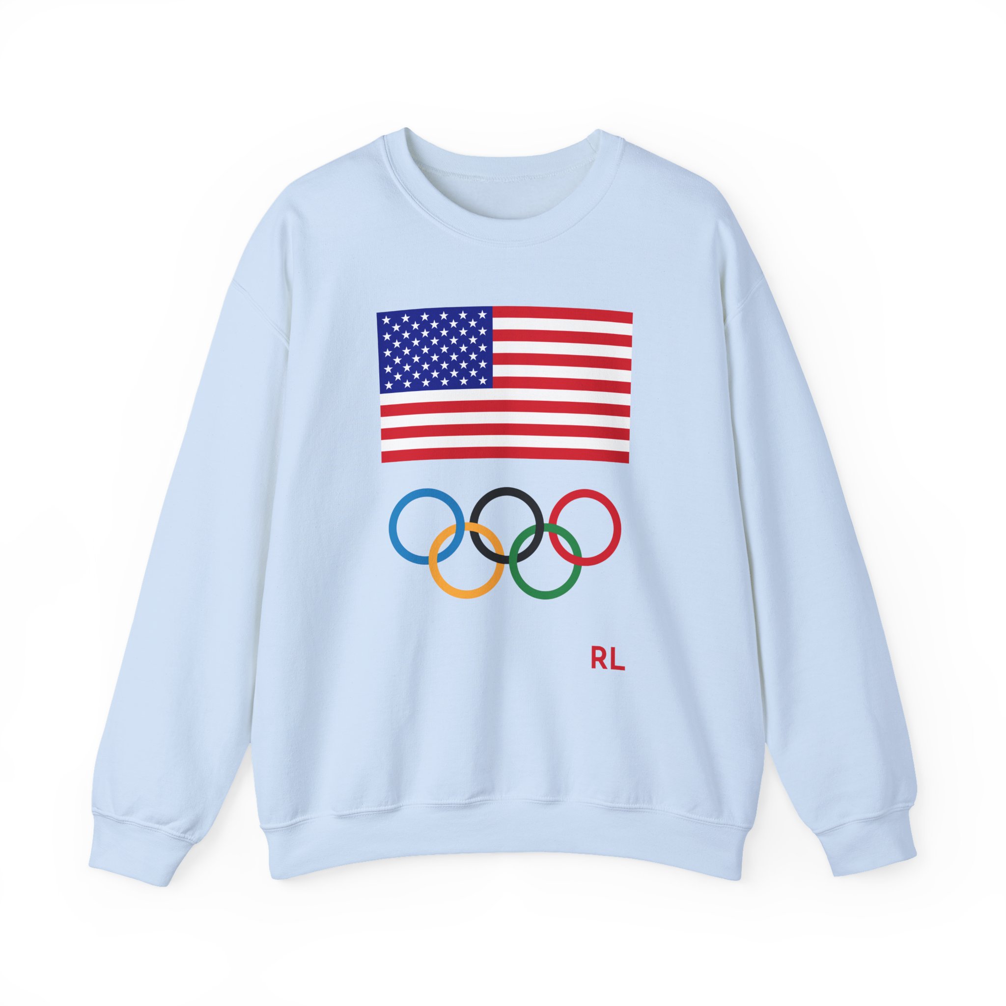 Nina Dobrev Polo Falph Lauren Team Usa Unisex Heavy Blendâ„¢ Crewneck Sweatshirt