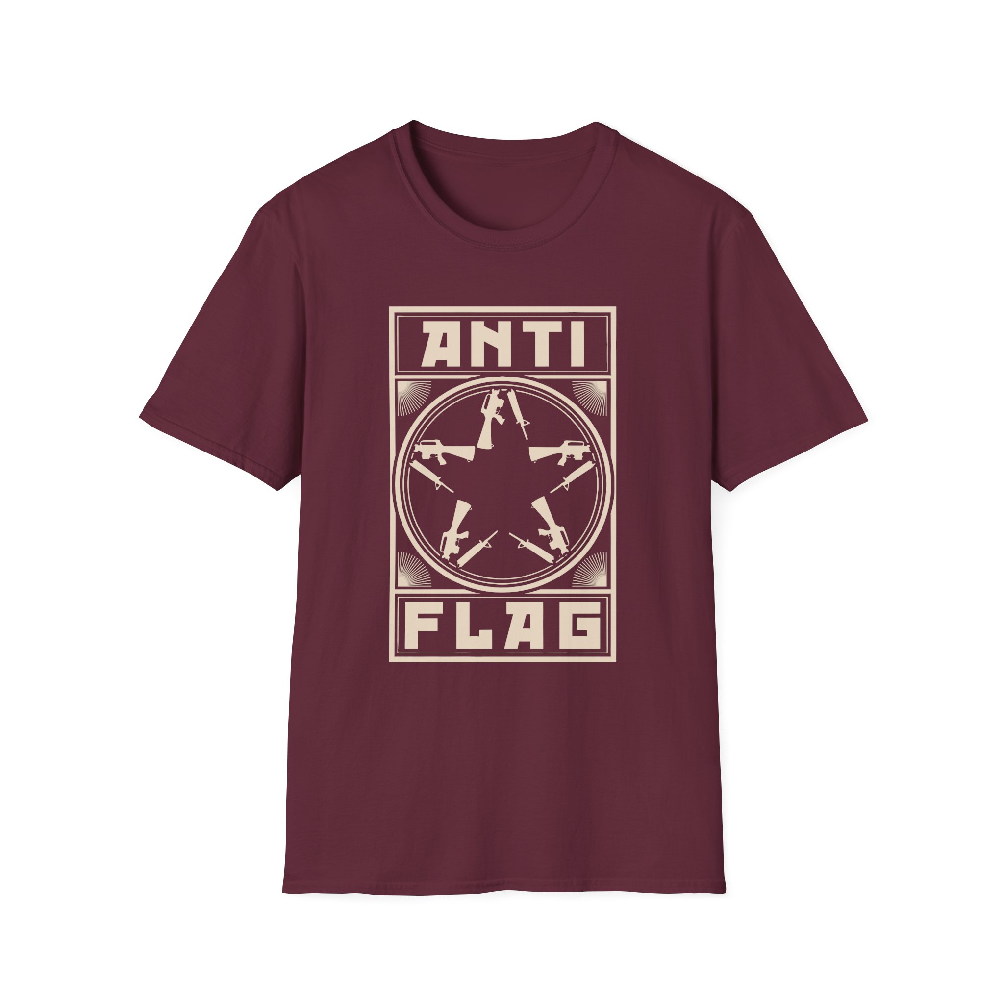 Anti Flag Comrade Gunstar Unisex Softstyle T-Shirt